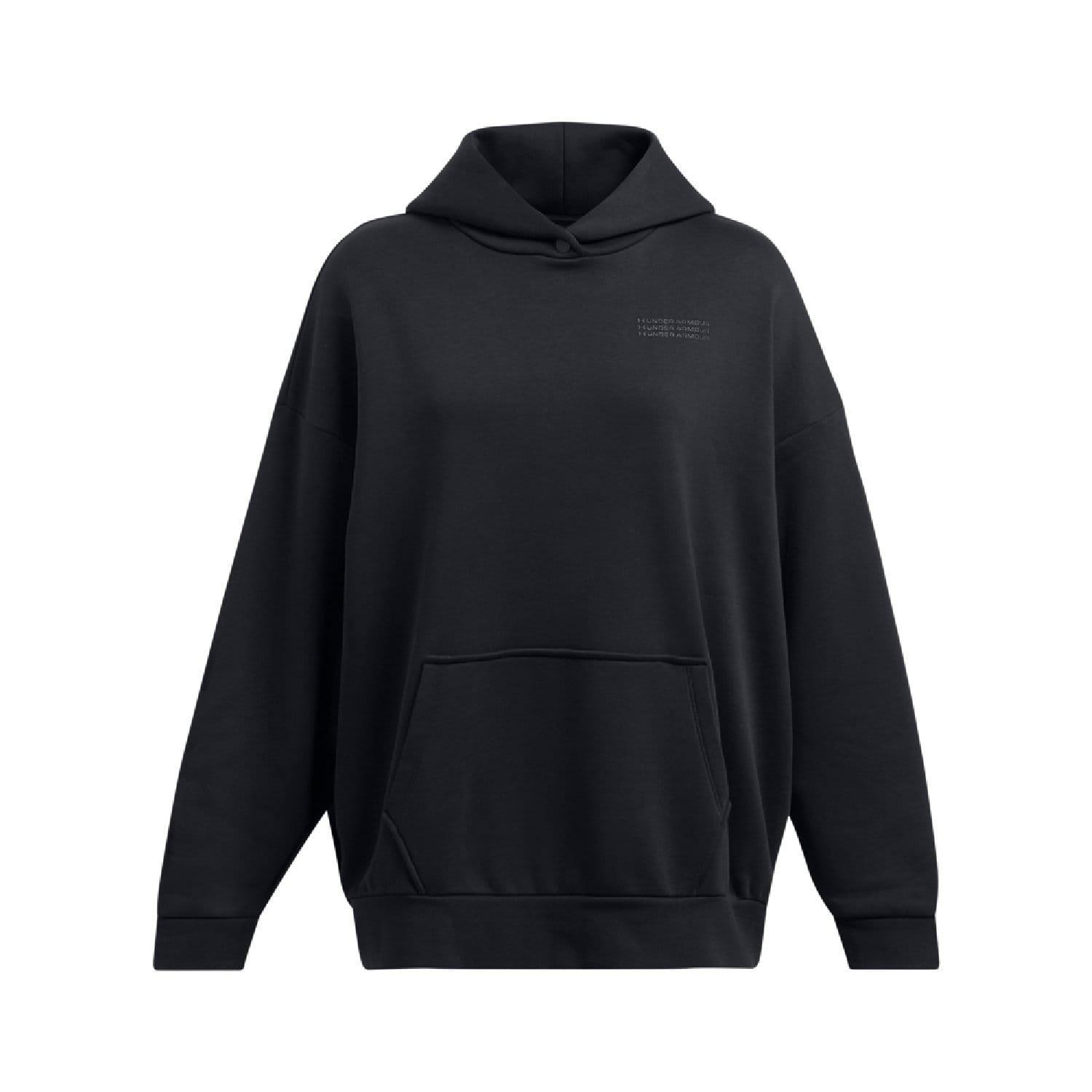 Black - Under Armour - Icon Fleece Ultra Oversized Hoodie - 3