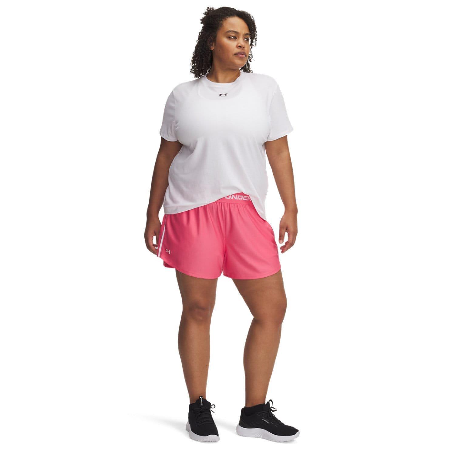 Pink - Under Armour - Tech Play Up 3in Shorts - 3
