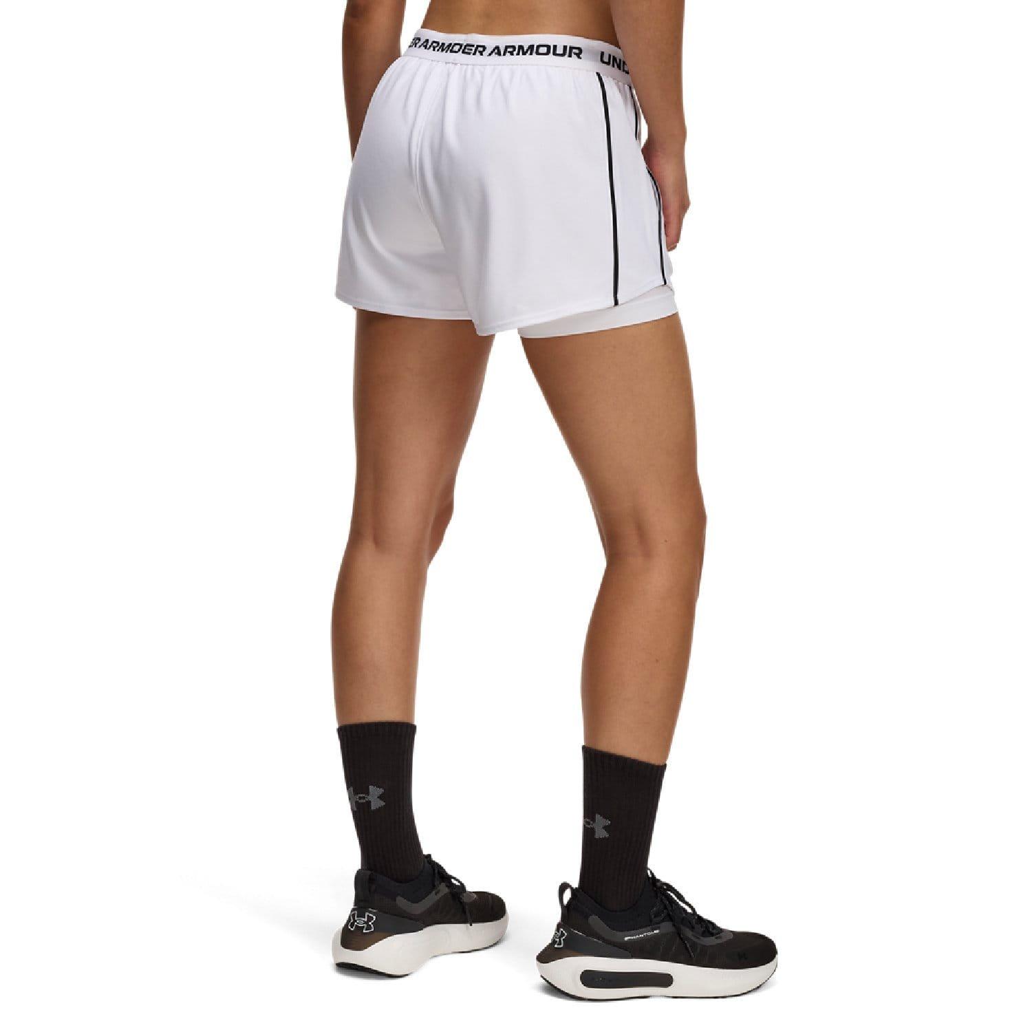 White - Under Armour - Tech Play Up 2-in-1 Shorts - 2