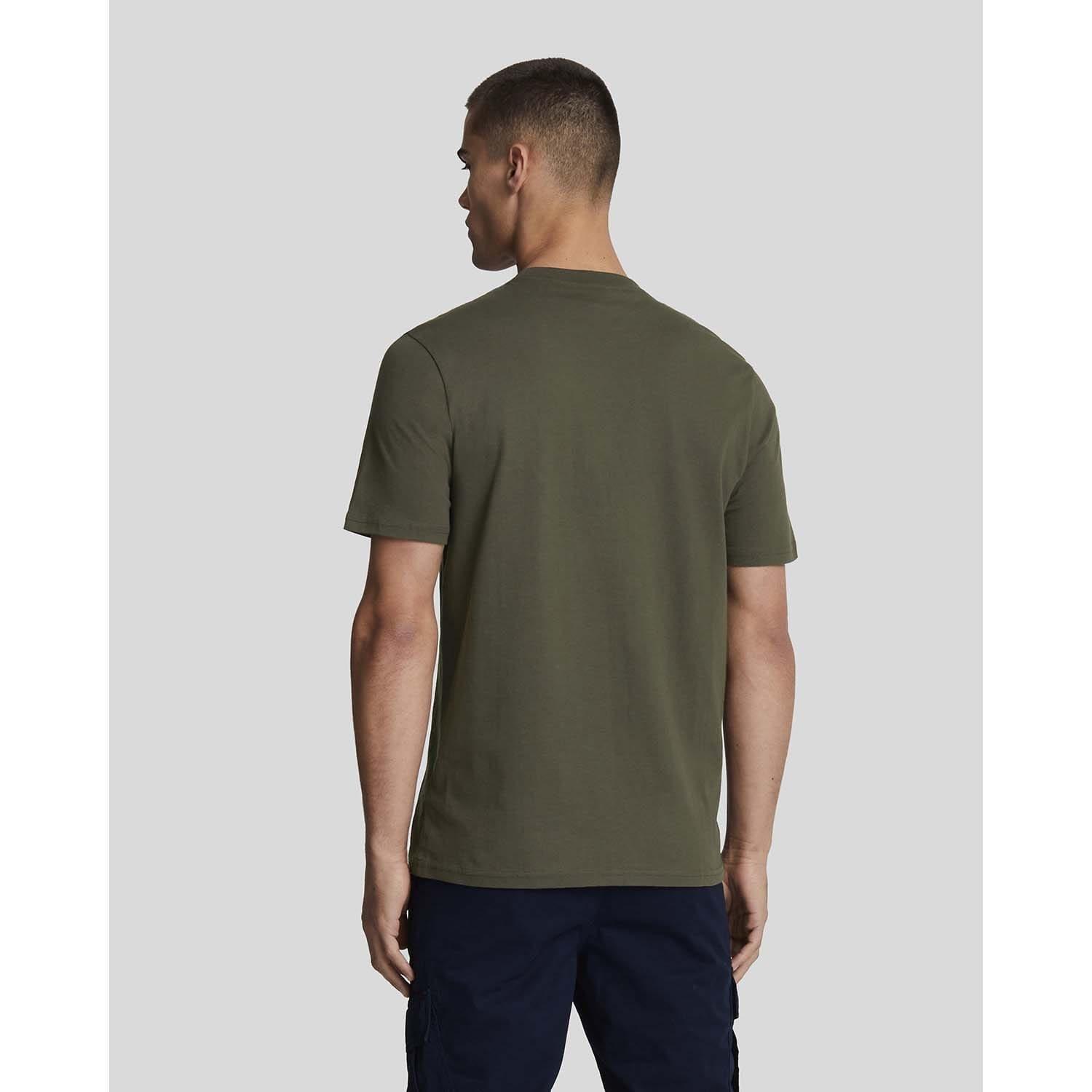 Green - Lyle and Scott - Tonal Eagle T-Shirt - 3