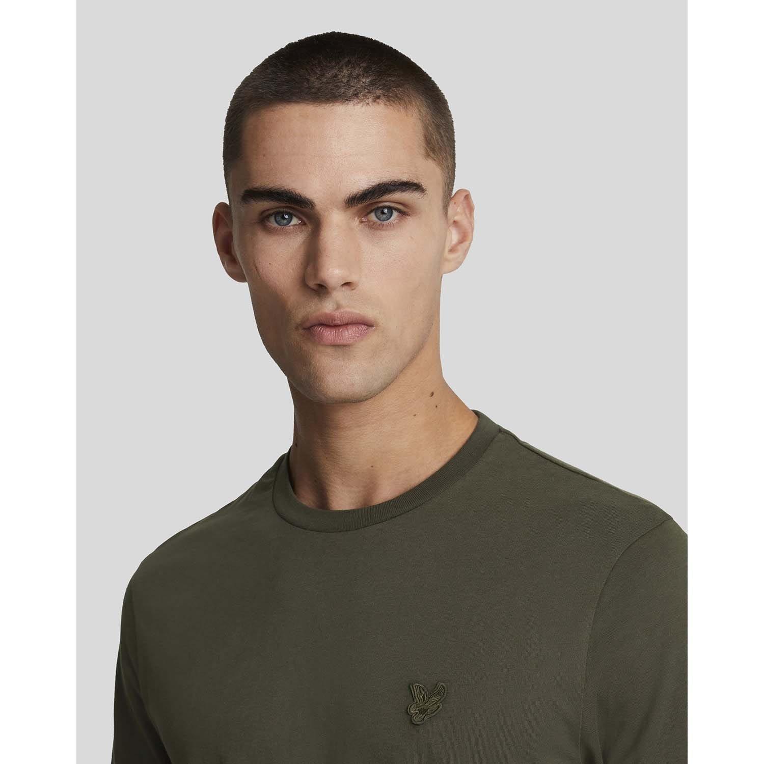 Green - Lyle and Scott - Tonal Eagle T-Shirt - 4