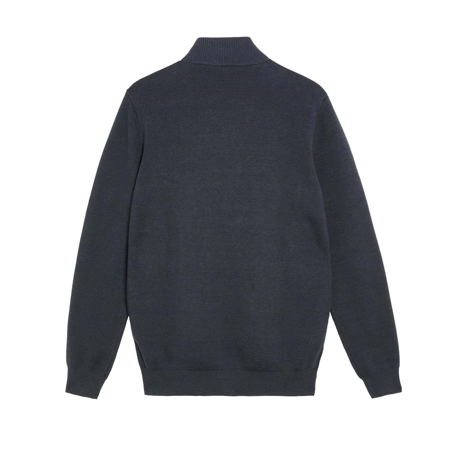 Blue - Lyle and Scott - Milano Hybrid Full Zip Knitted Jacket - 6