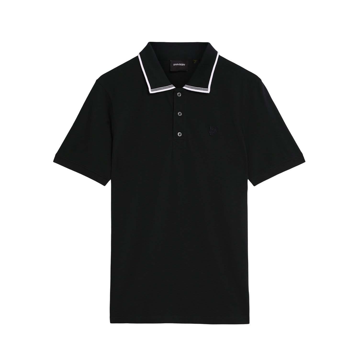 Blue - Lyle and Scott - Superfine Tipped Polo Shirt - 5