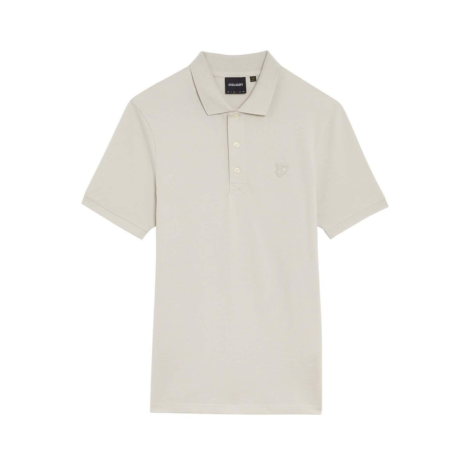 Beige - Lyle and Scott - Tonal Eagle Polo Shirt - 5