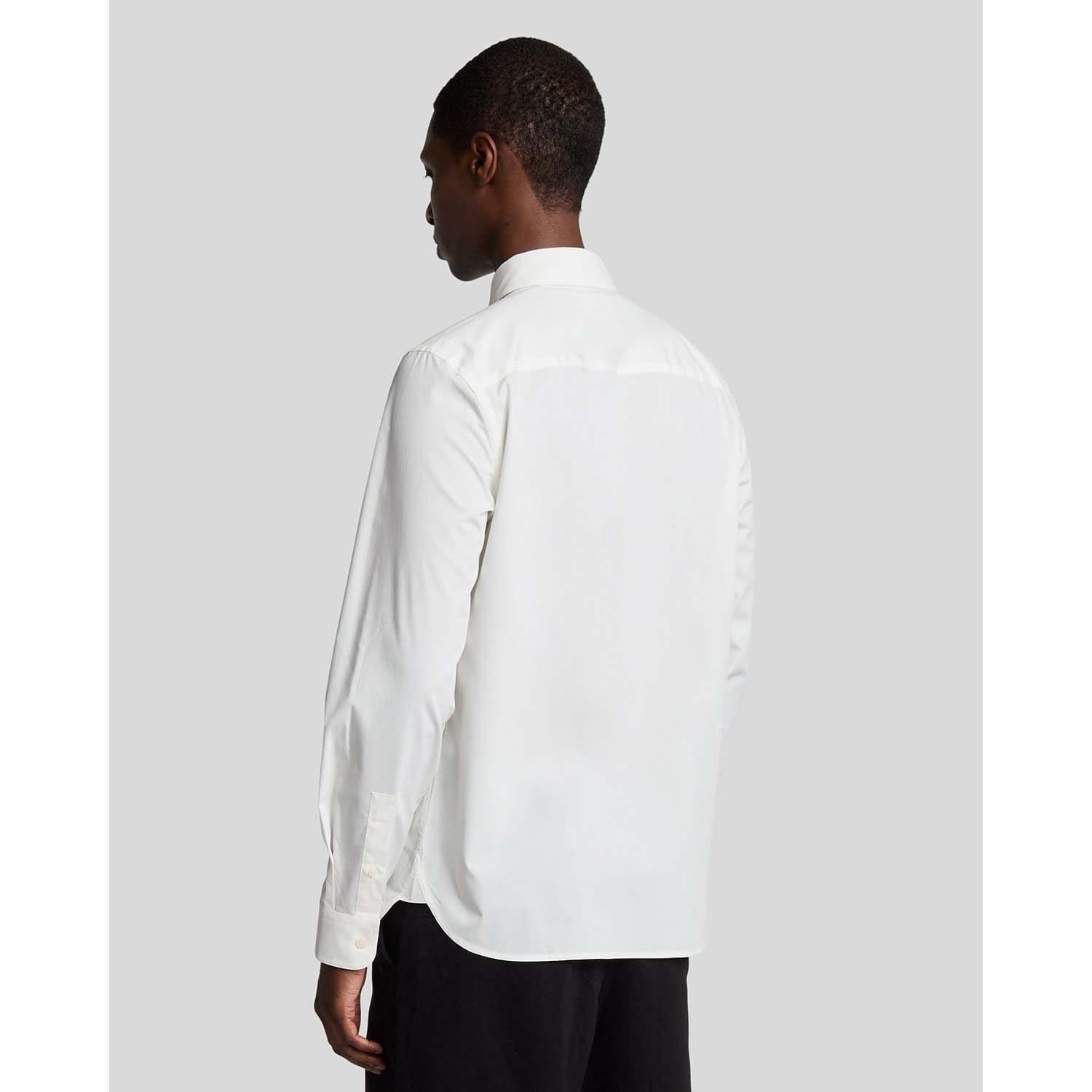 White - Lyle and Scott - Bamboo Long Sleeve Shirt - 3