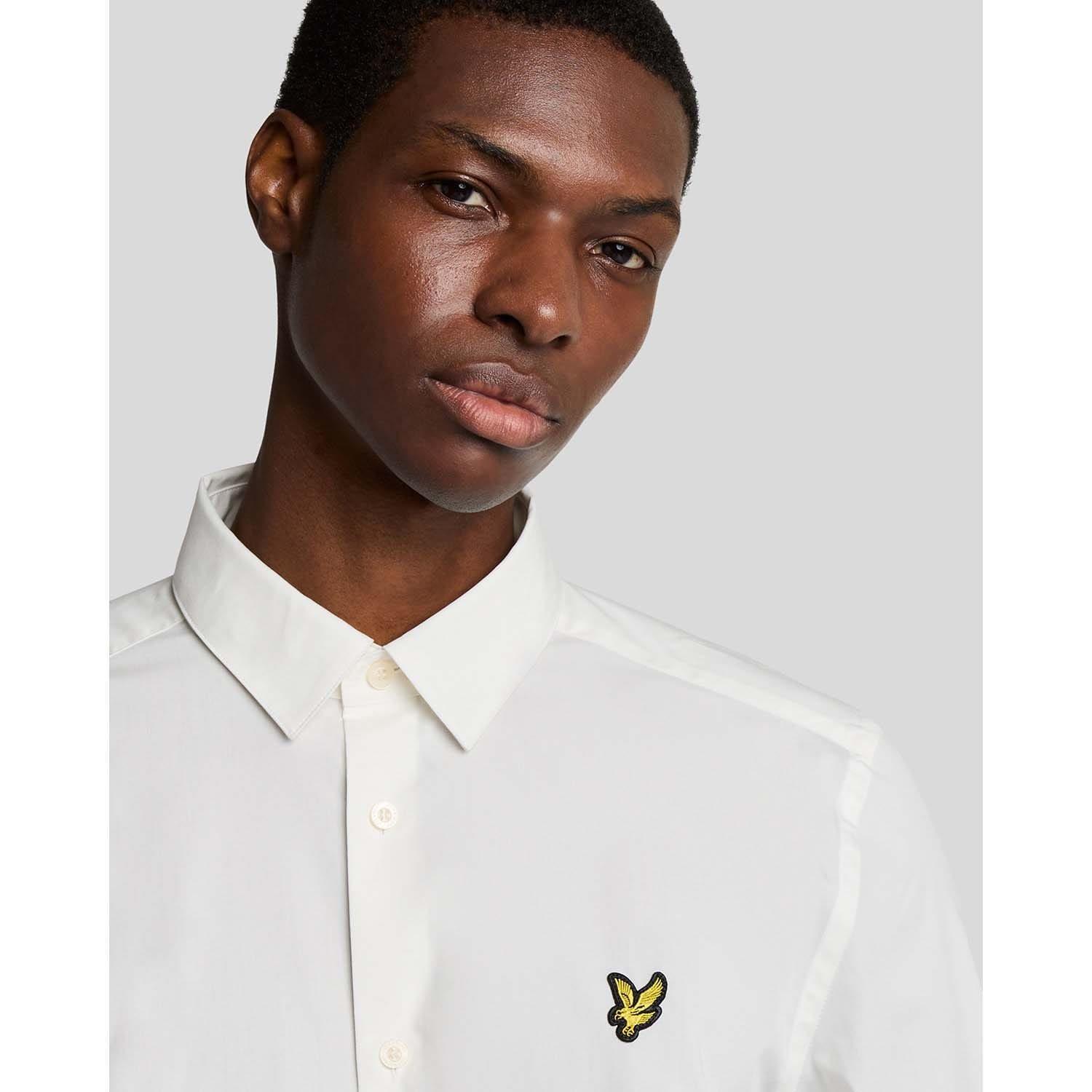 White - Lyle and Scott - Bamboo Long Sleeve Shirt - 4