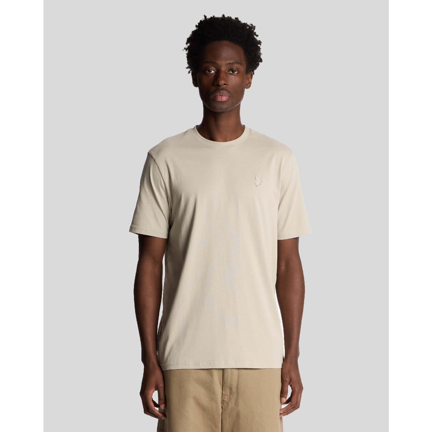 Beige - Lyle and Scott - Superfine Cotton T-Shirt - 1