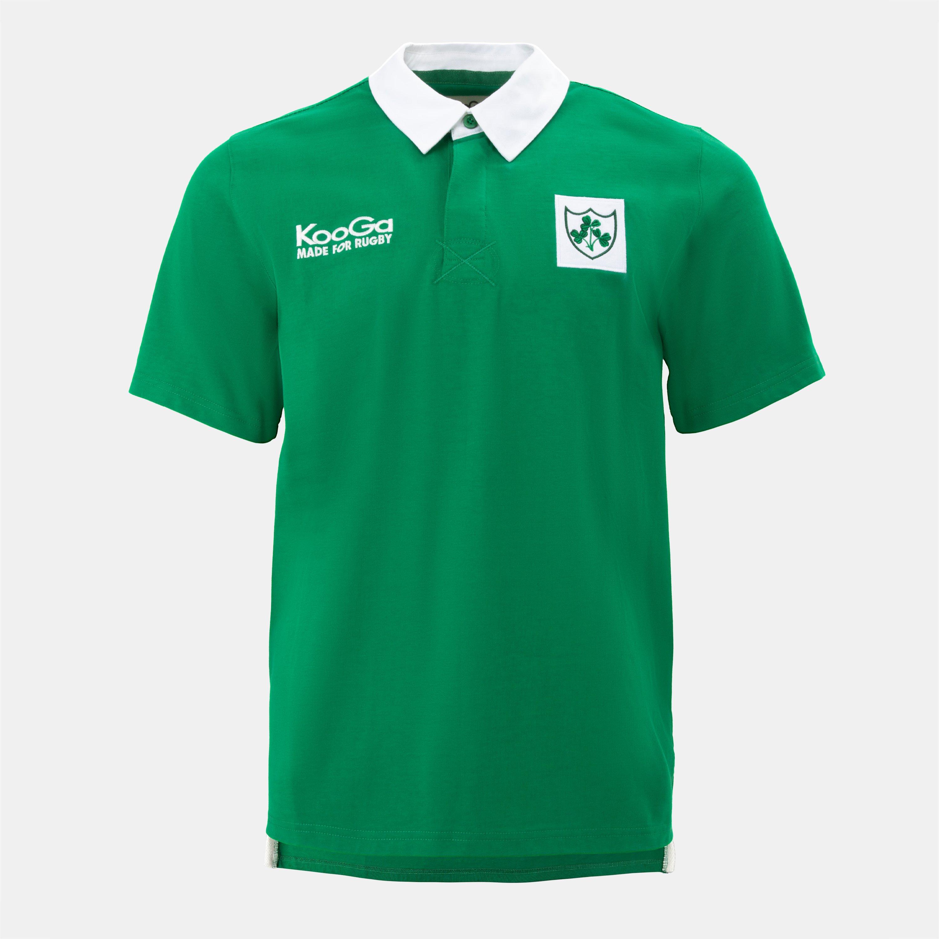 Kooga Men's Ireland Rugby Vintage Retro Shirt - Green - Large