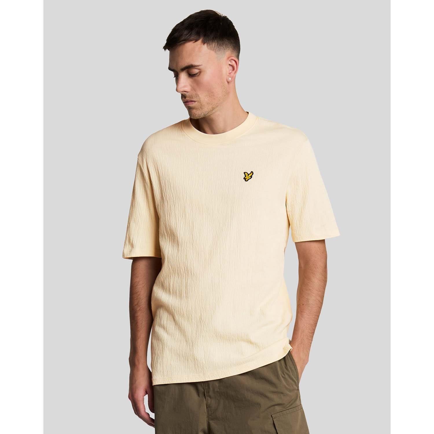 Beige - Lyle and Scott - Crepe T-Shirt - 1