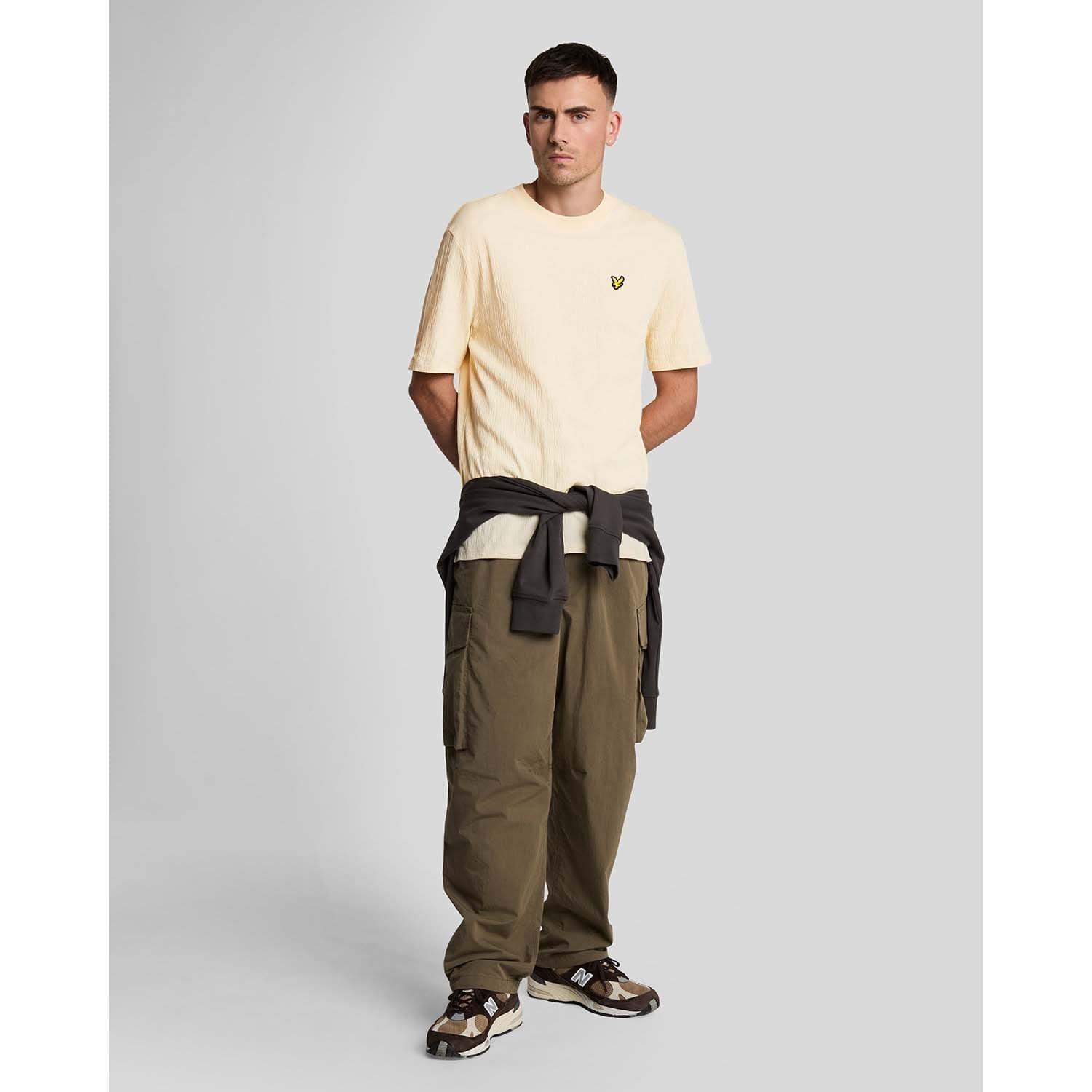 Beige - Lyle and Scott - Crepe T-Shirt - 2