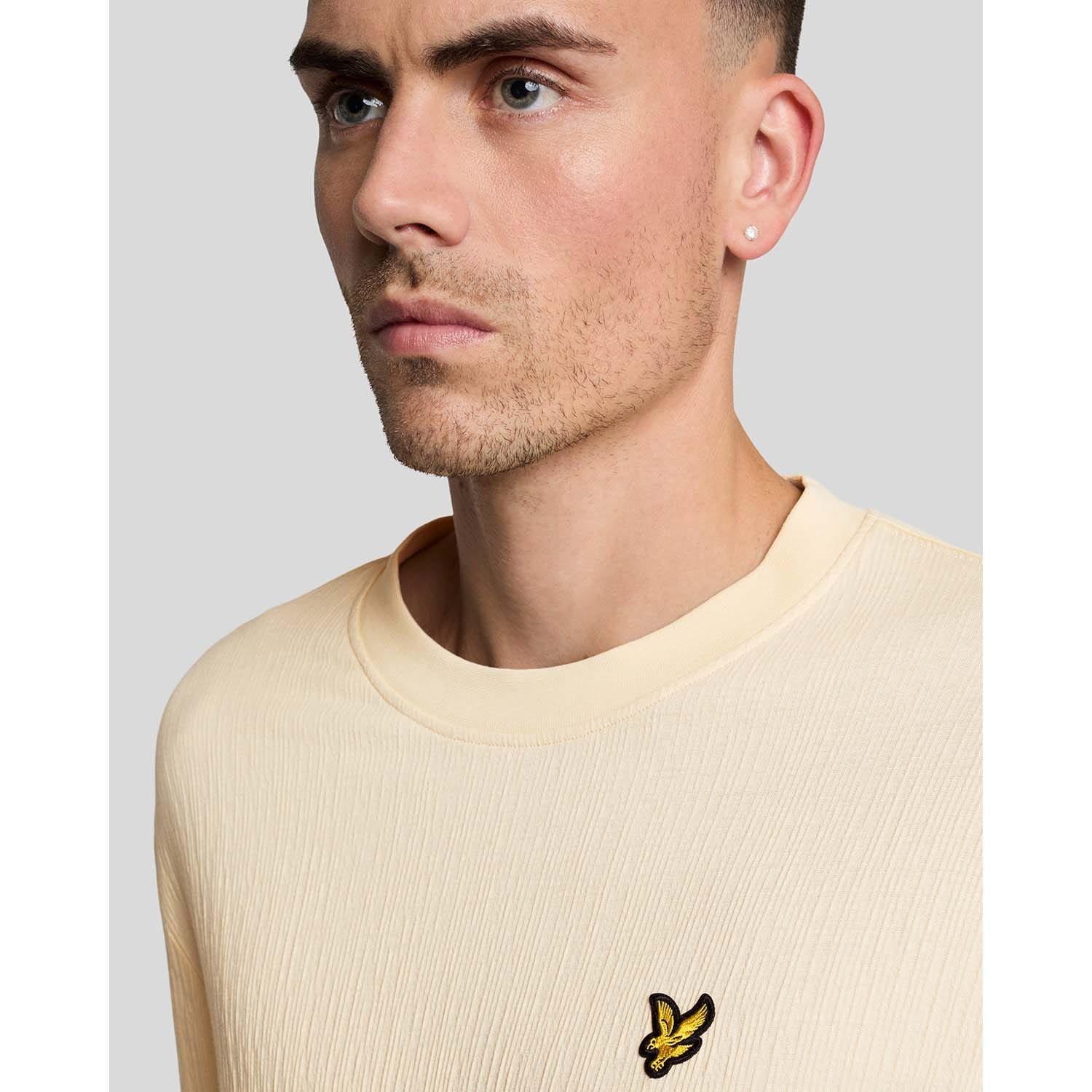 Beige - Lyle and Scott - Crepe T-Shirt - 4