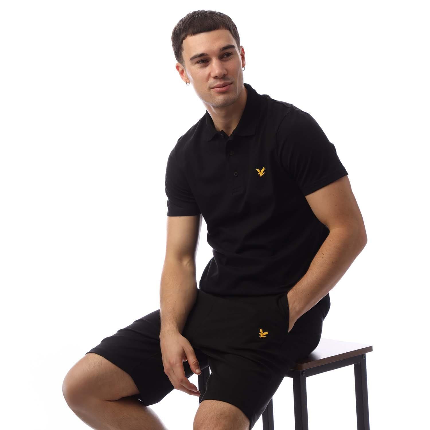 Black - Lyle and Scott - Sports Short Sleeve Polo Shirt - 4