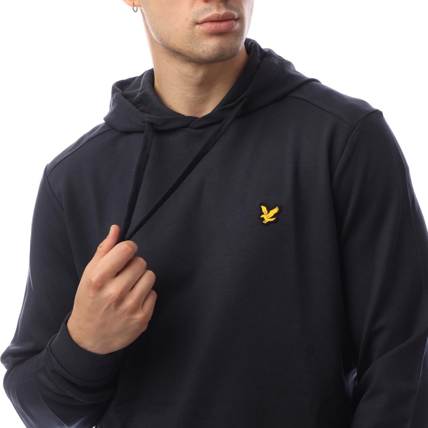 Blue - Lyle and Scott - Sports Fly Fleece Hoodie - 3