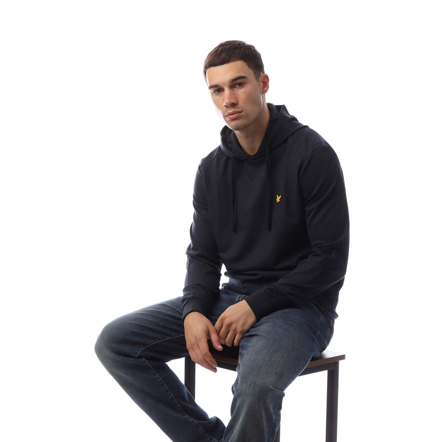 Blue - Lyle and Scott - Sports Fly Fleece Hoodie - 4