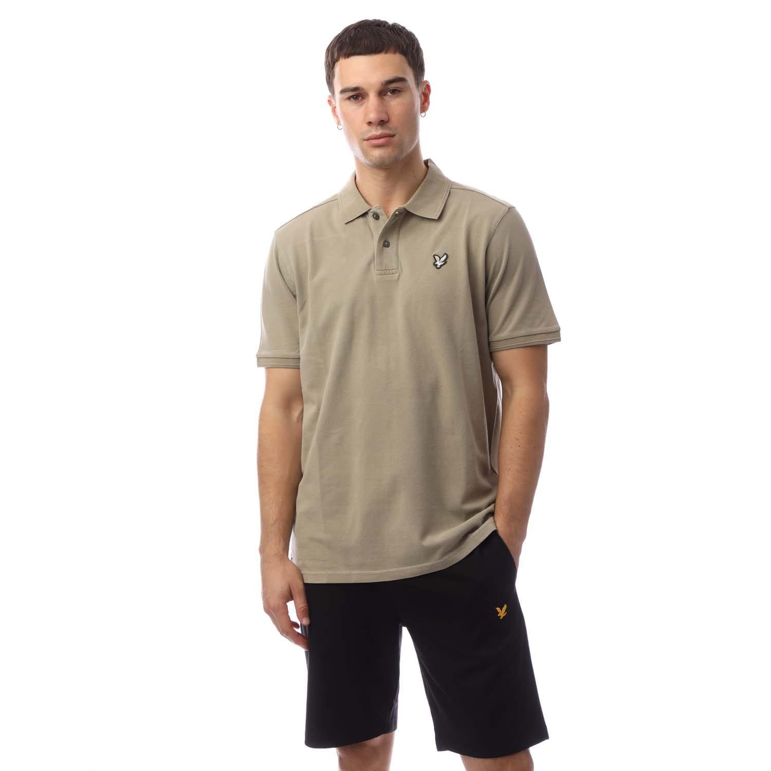 Beige - Lyle and Scott - Plain Natural Dye Polo Shirt - 1