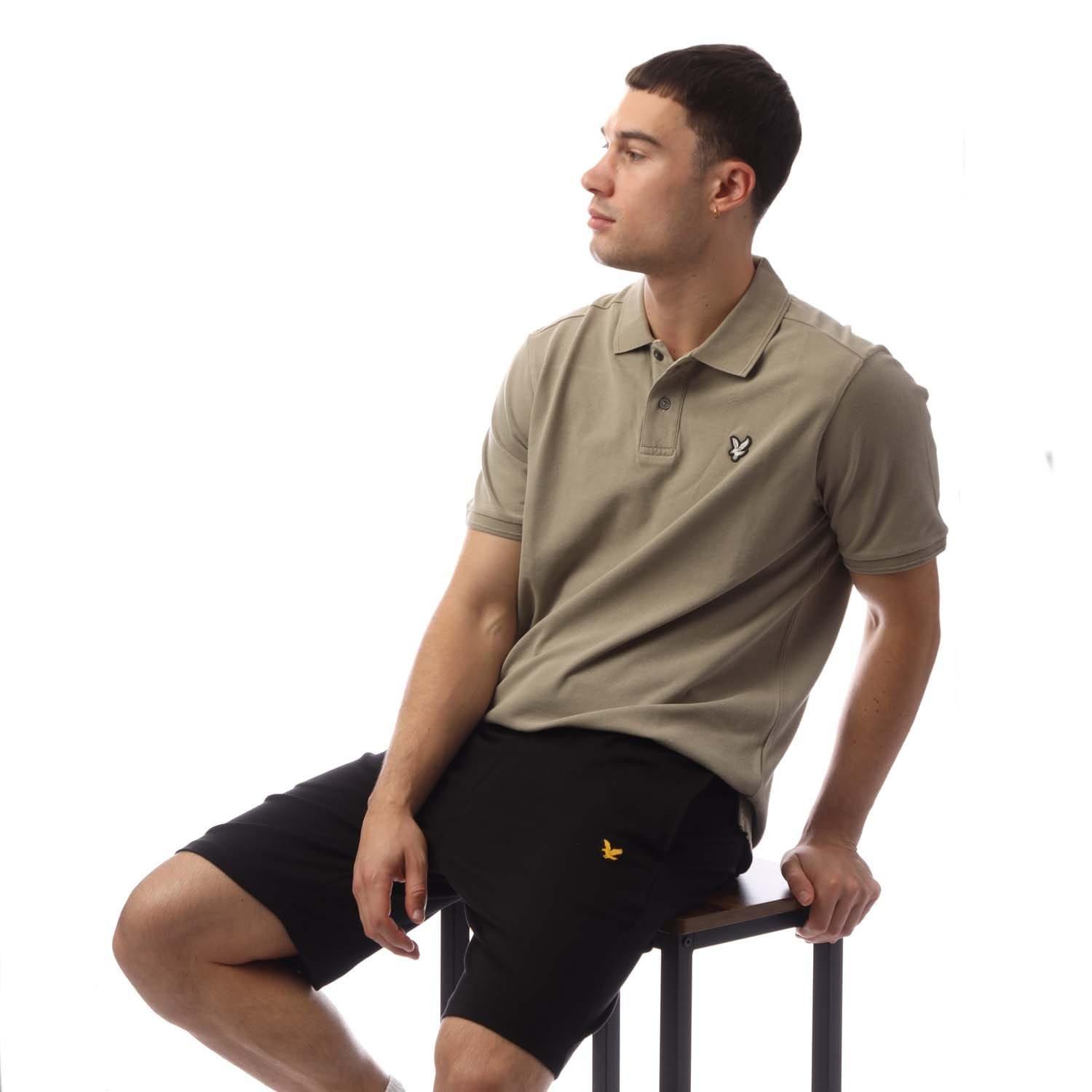 Beige - Lyle and Scott - Plain Natural Dye Polo Shirt - 4