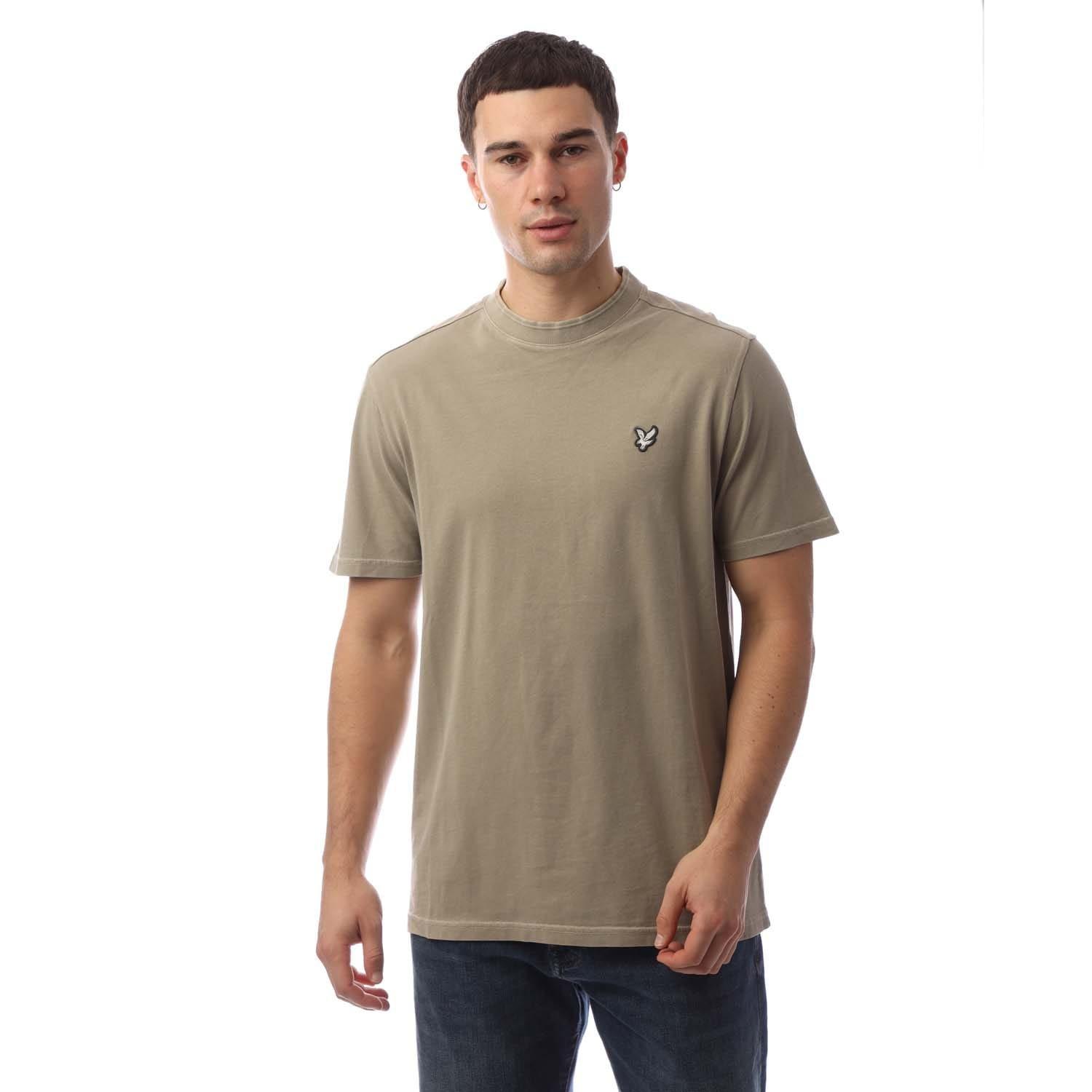 Beige - Lyle and Scott - Natural Dye Crewneck T-Shirt - 1
