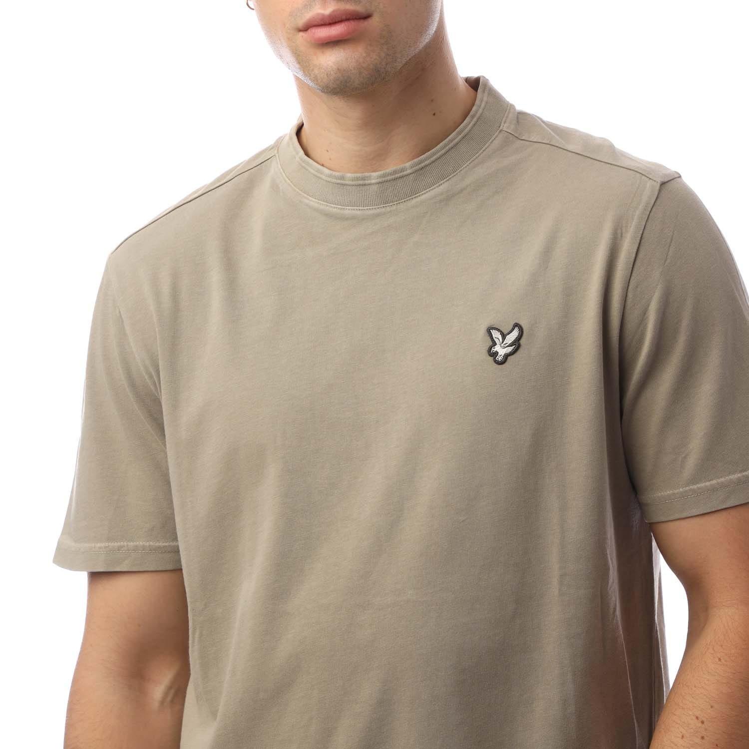 Beige - Lyle and Scott - Natural Dye Crewneck T-Shirt - 3