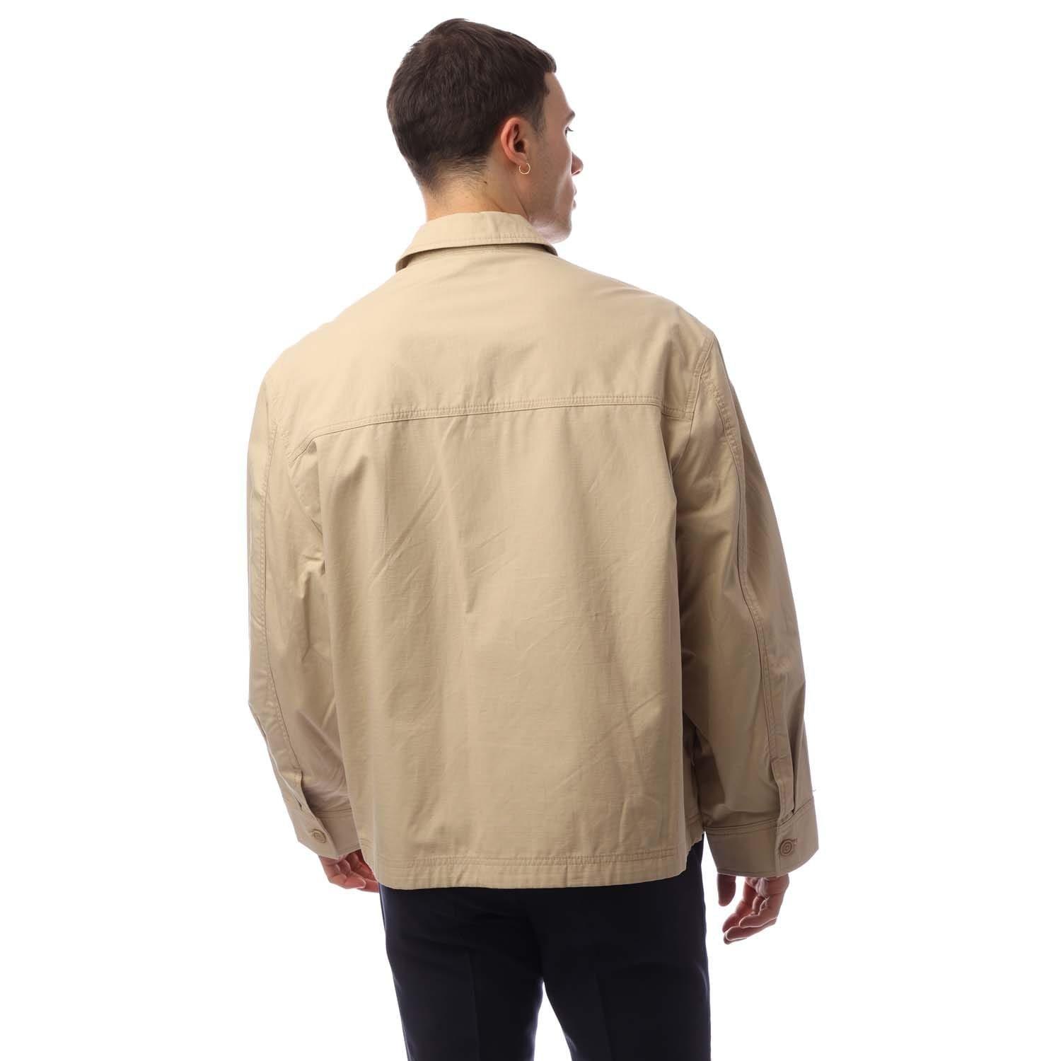 Beige - Hugo - Bino2511 Logo Label Jacket - 2
