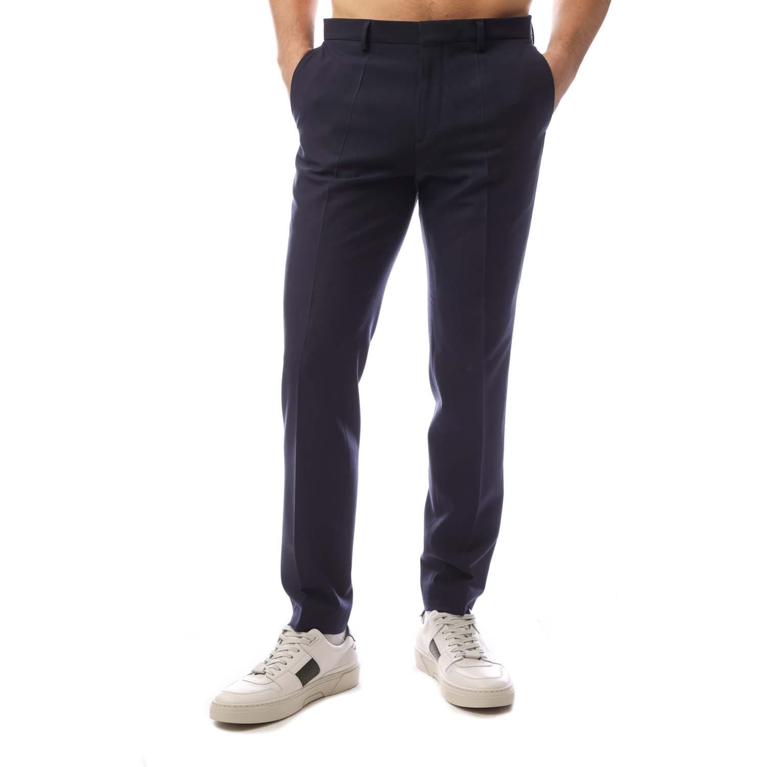 Dark Blue - Hugo - Hesten232X Trousers - 1