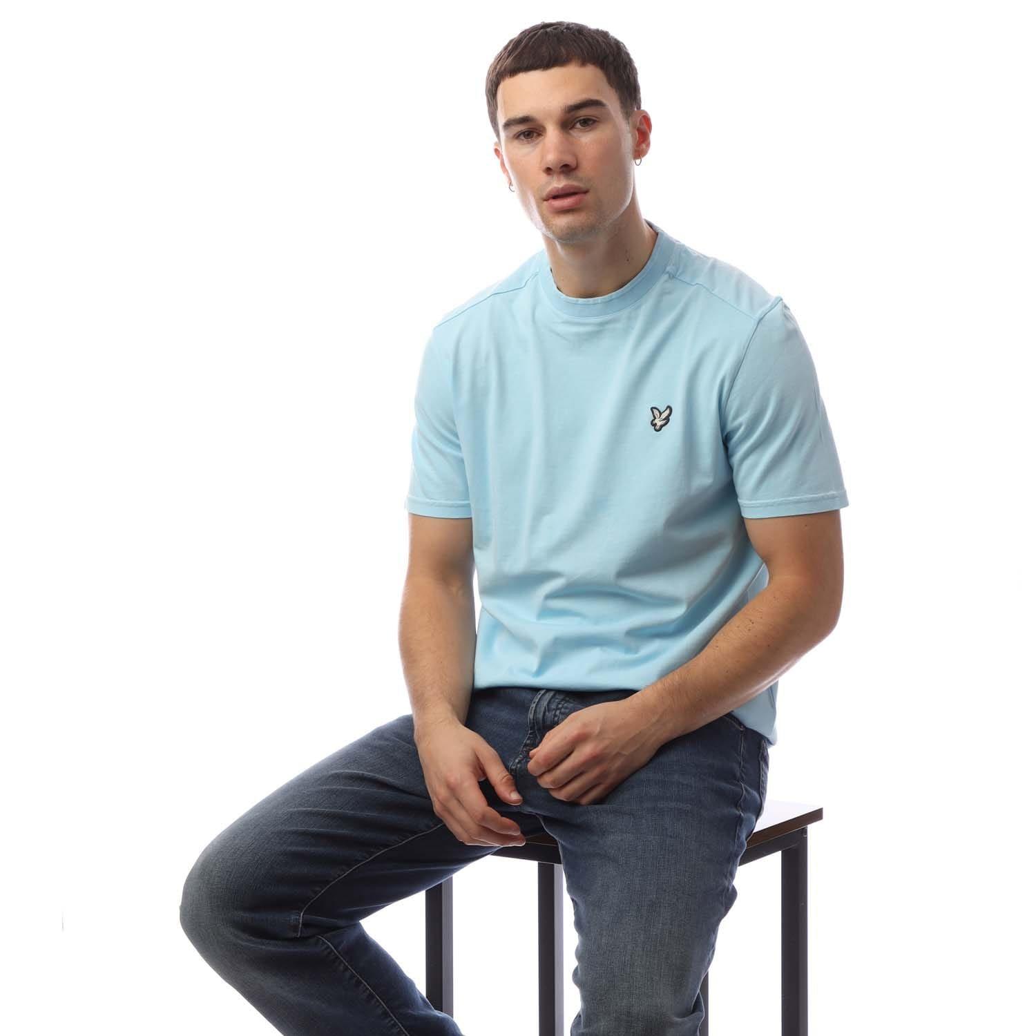 Blue - Lyle and Scott - Natural Dye Crewneck T-Shirt - 4