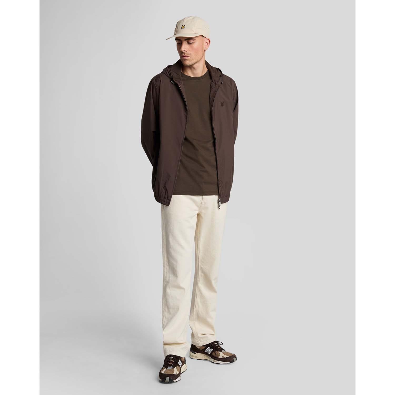 Green - Lyle and Scott - Tonal Eagle Hooded Bomber Jacket - 2