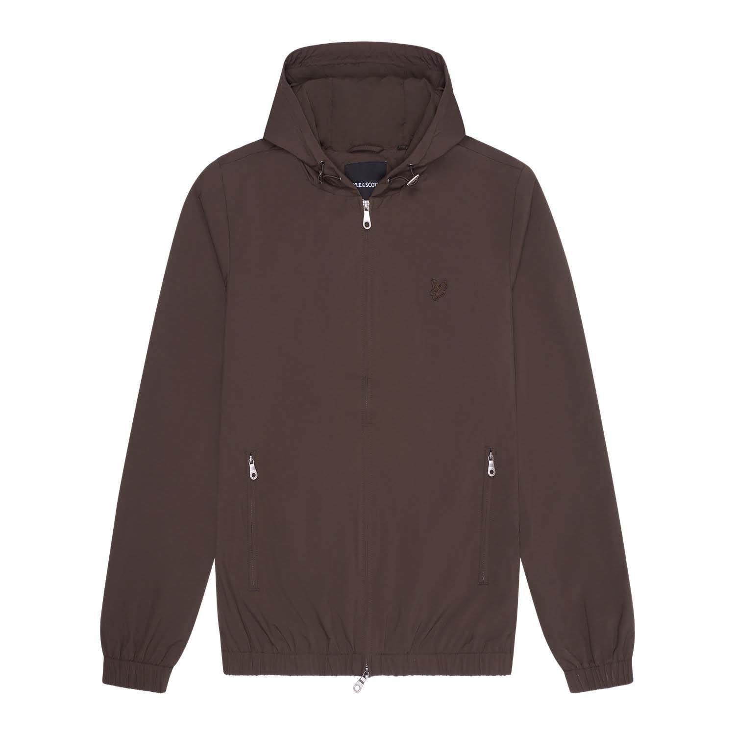 Green - Lyle and Scott - Tonal Eagle Hooded Bomber Jacket - 5
