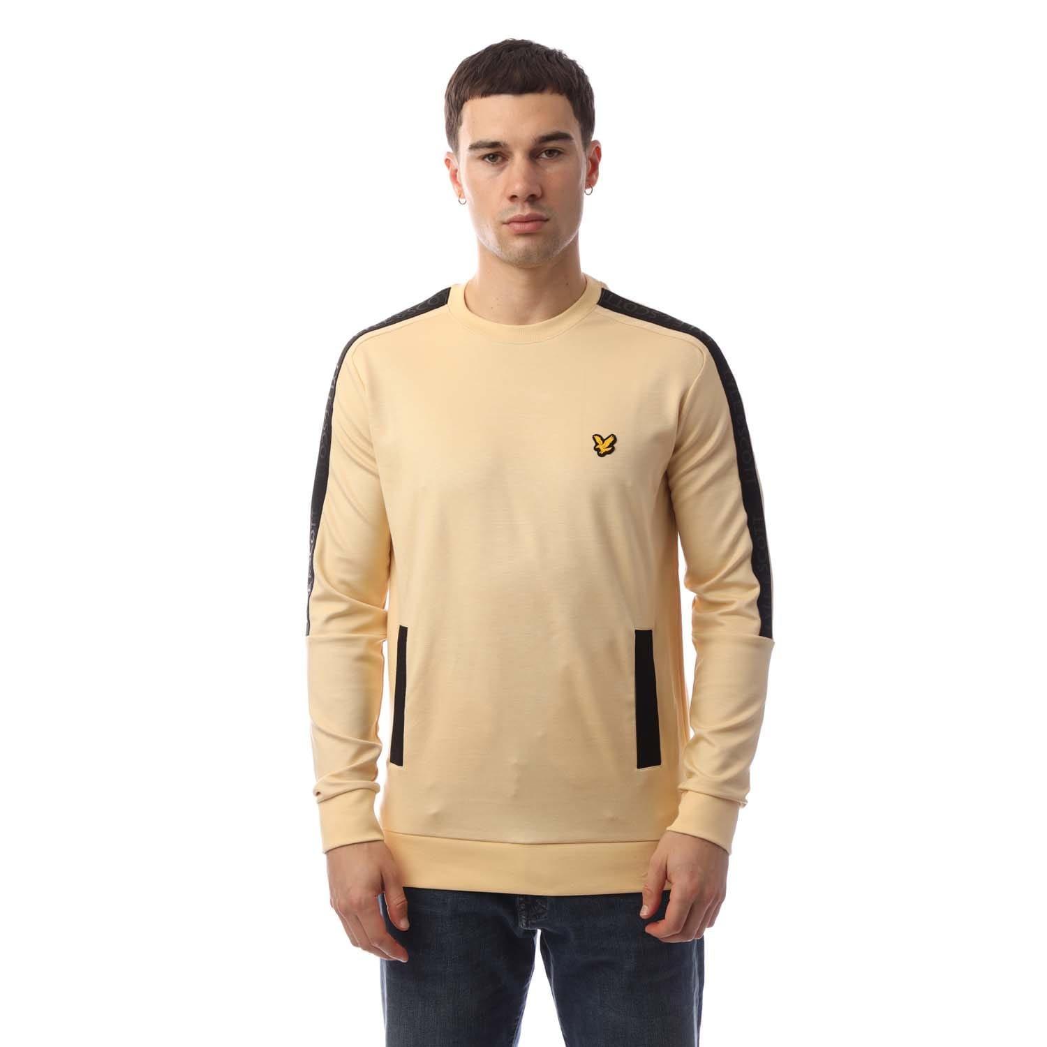 Yellow - Lyle and Scott - Pocket Branded Crew Sweatshirt - 1