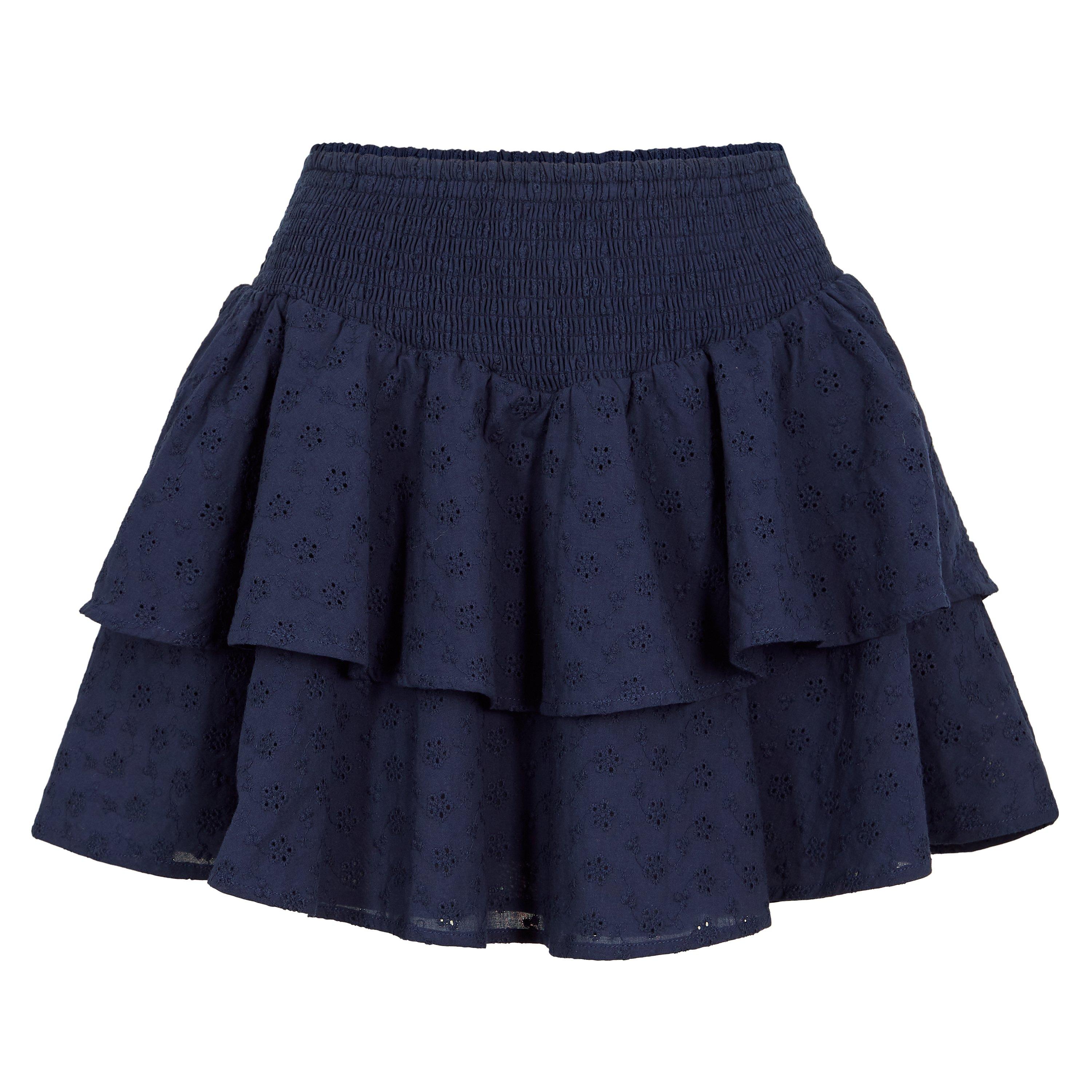 Jack Wills Women's Tiered Skirt - Navy - 8 (XS)
