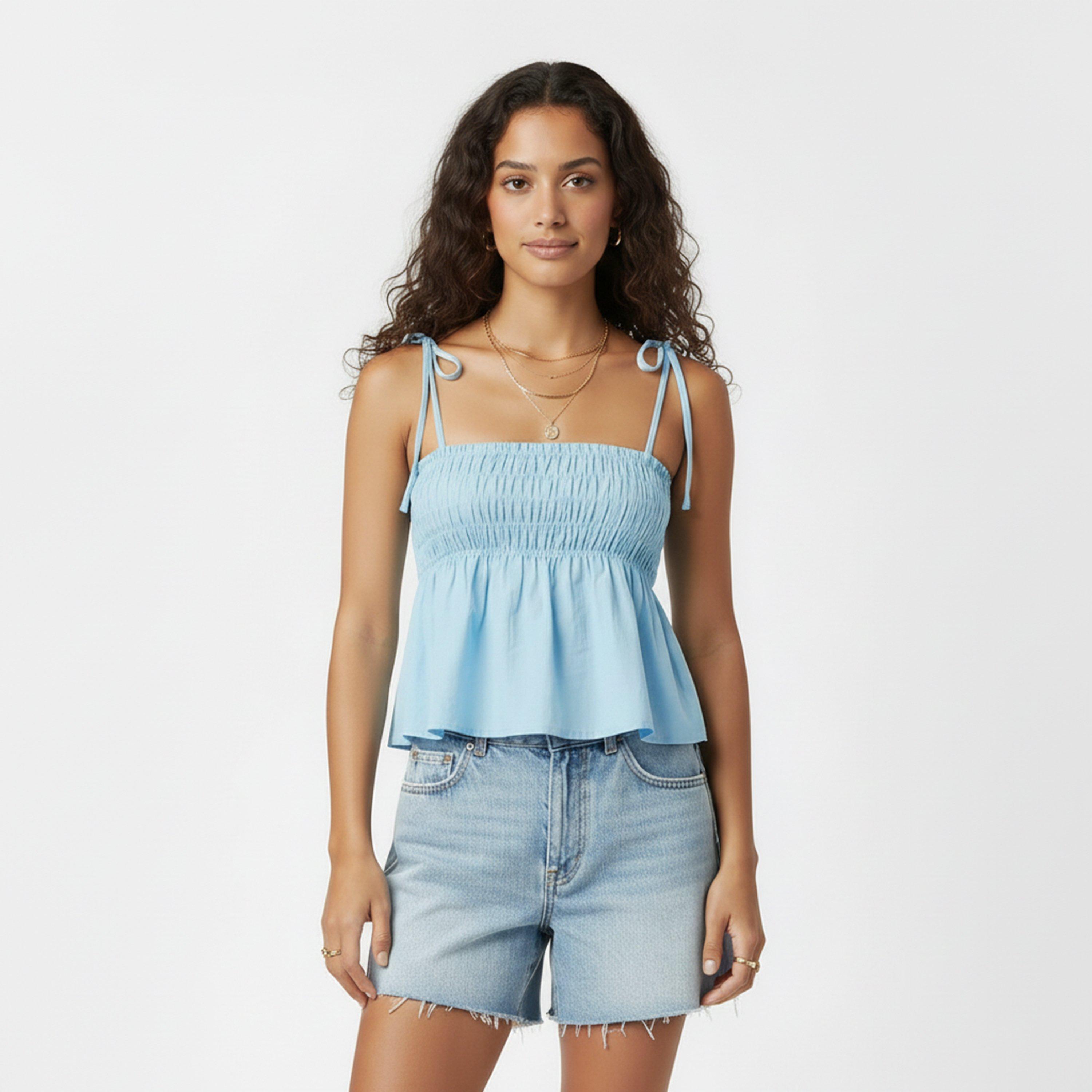 Azul - Jack Wills - Women's Sleeveless Shirt - 3