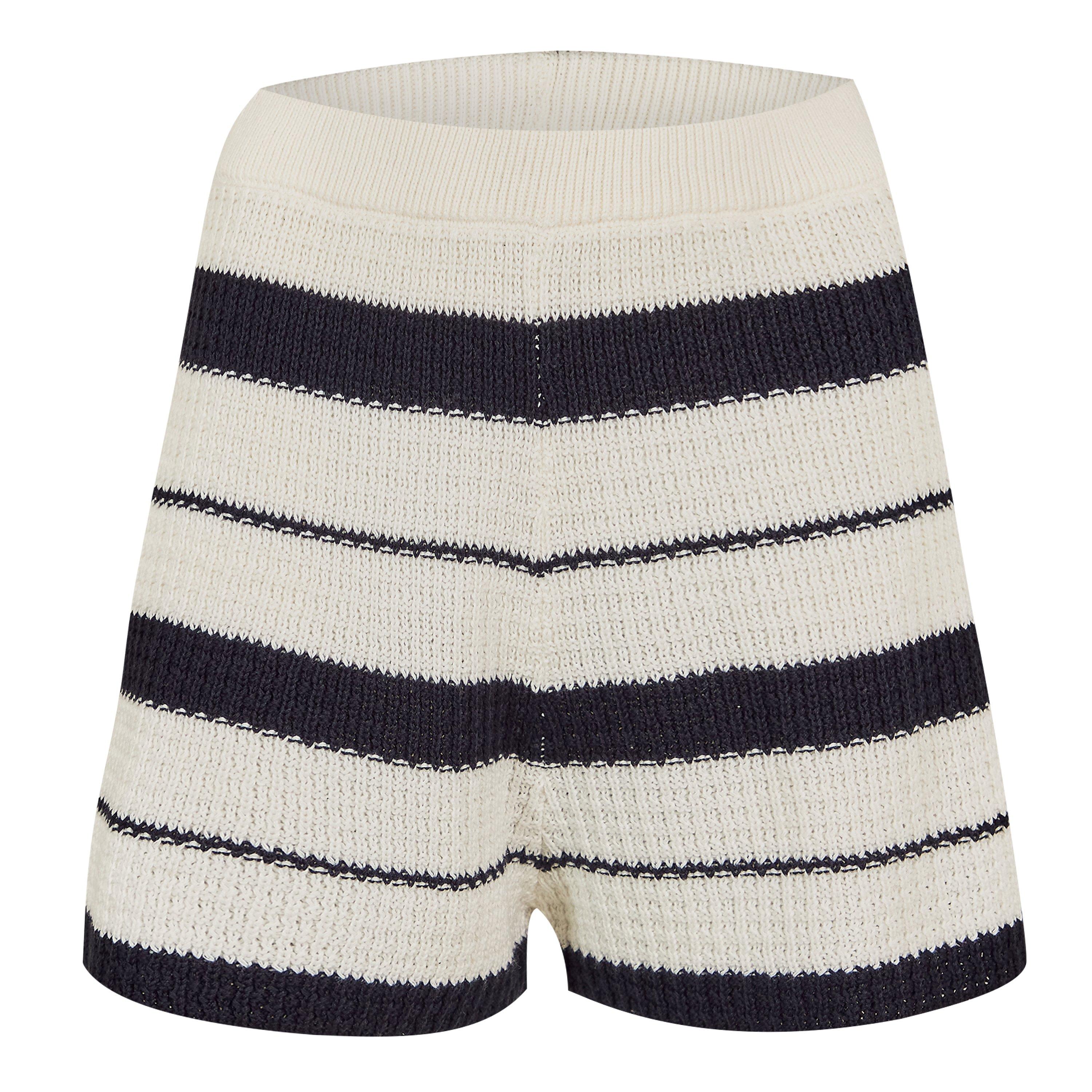Navy/White - Jack Wills - Women's Knitted Trousers - 1