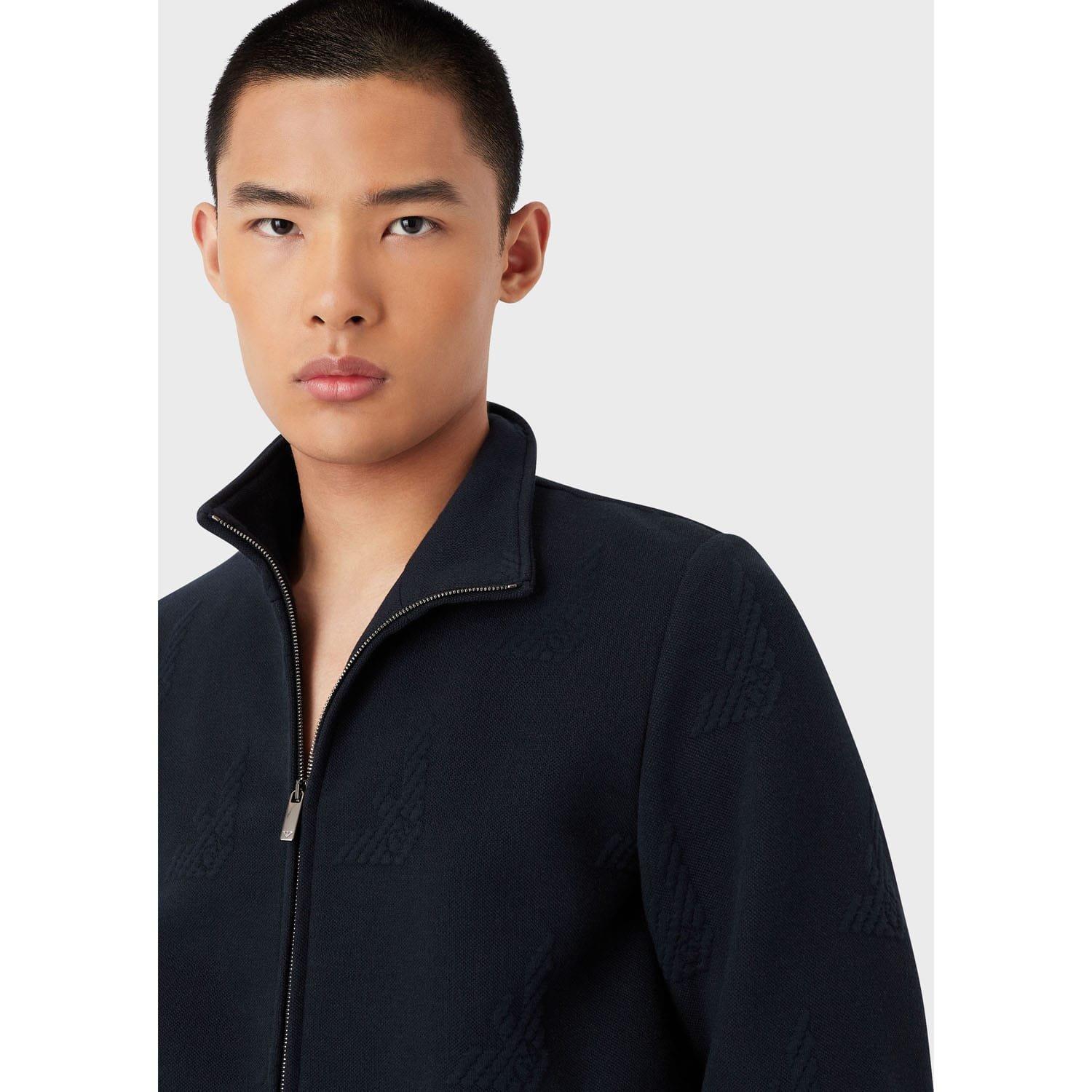 Navy - Emporio Armani - Bomber Jacket - 4