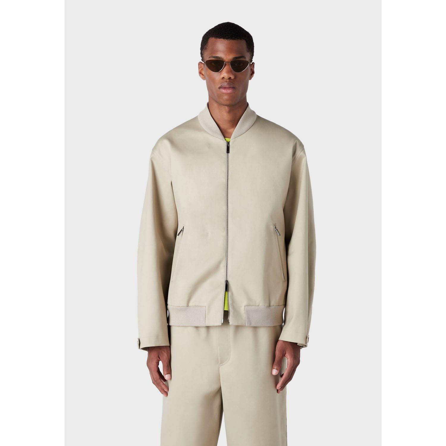 Beige - Emporio Armani - Bomber Jacket - 1