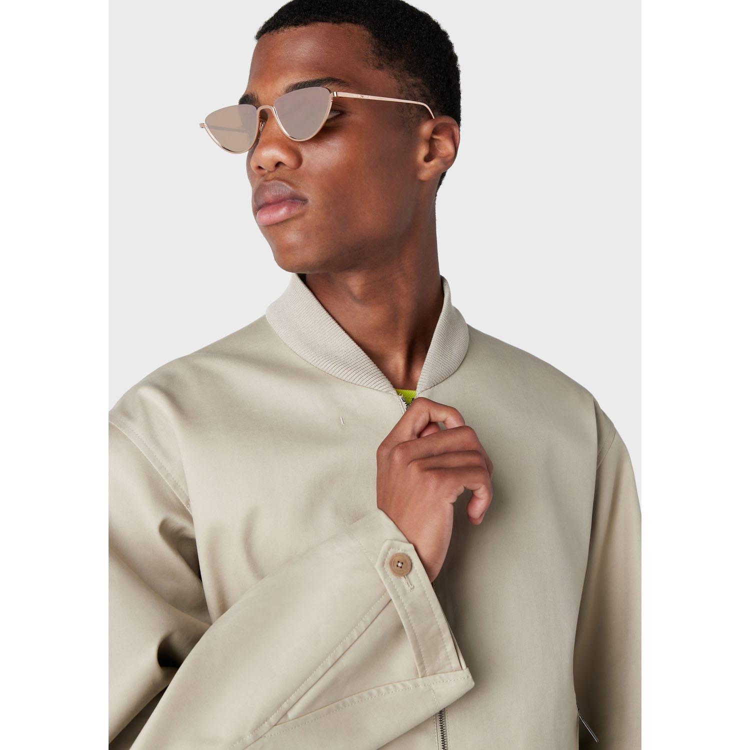 Beige - Emporio Armani - Bomber Jacket - 4