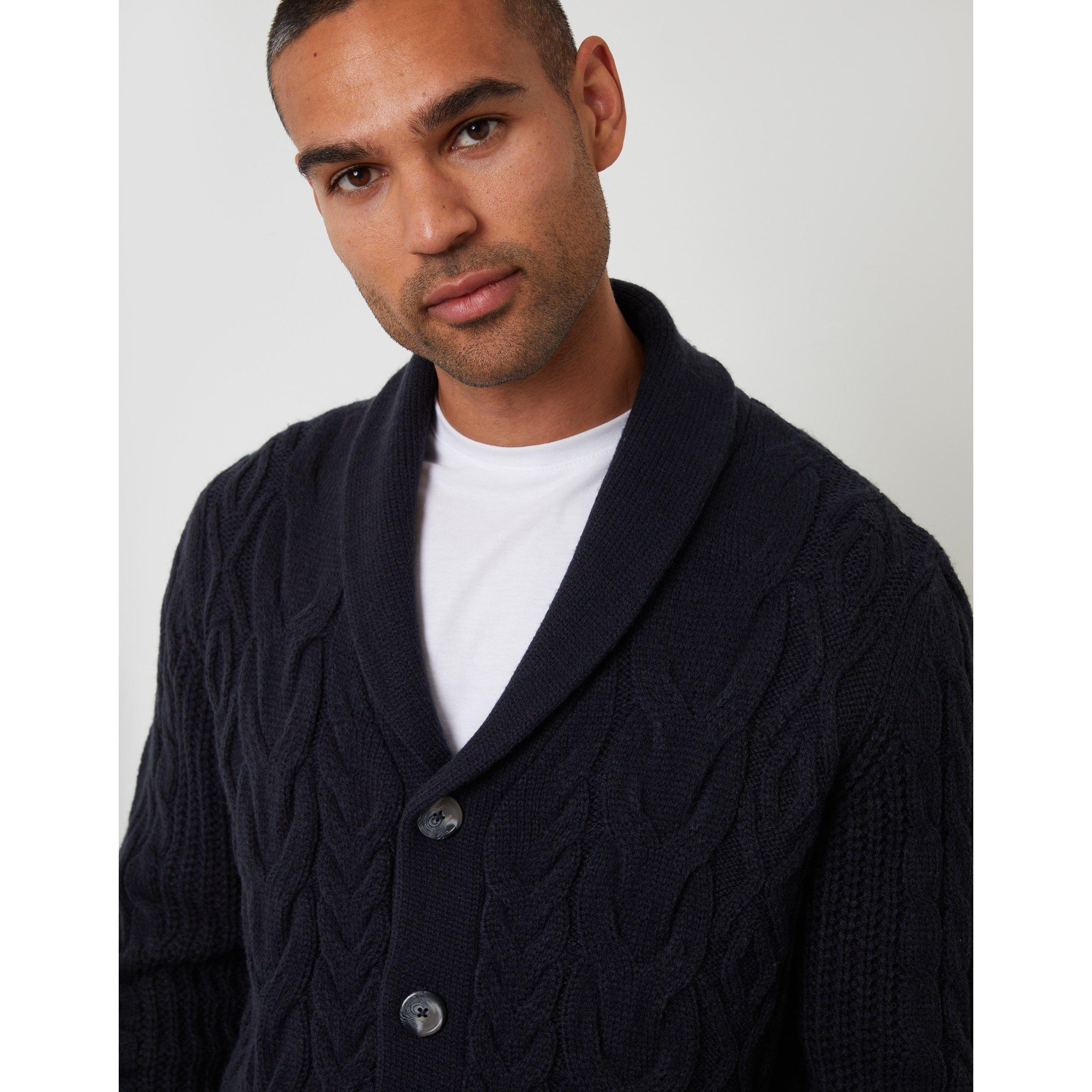 Marineblau - Threadbare - Finchley Shawl Sn62 - 4