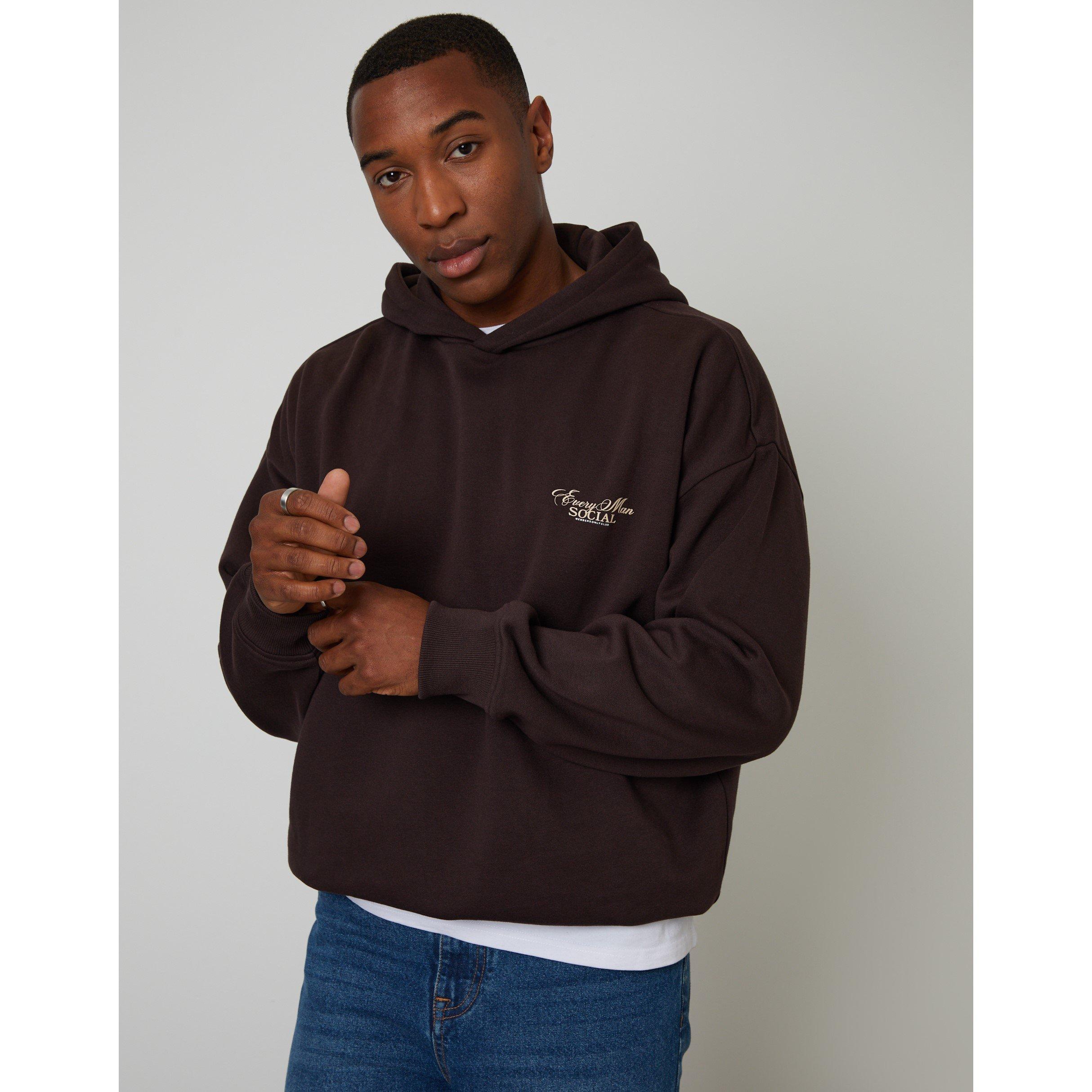 Chocolate - Threadbare - Fleece Hoodie Sn62 - 3
