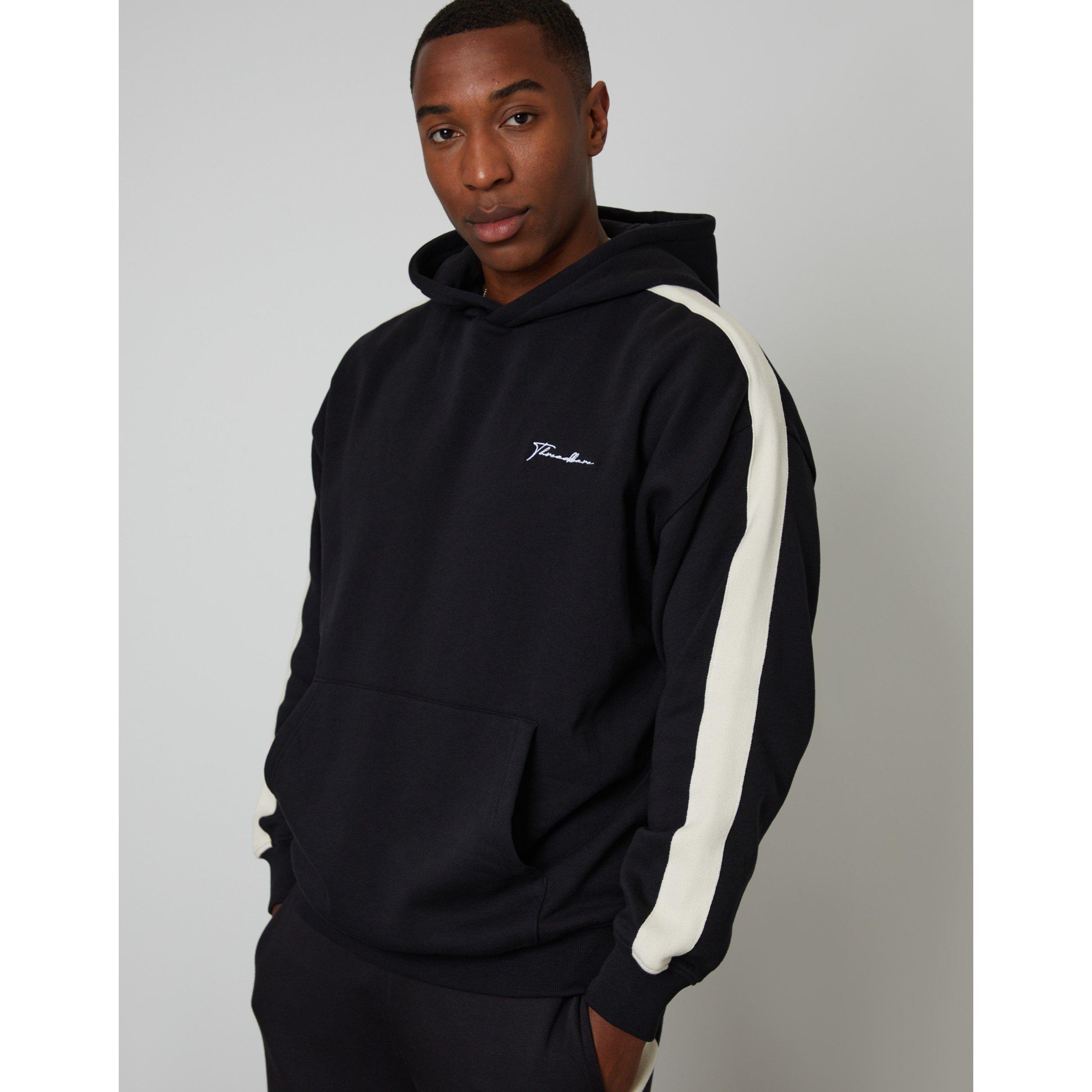 Black - Threadbare - Men's Relaxed Fit Knitted Hoodie - 1