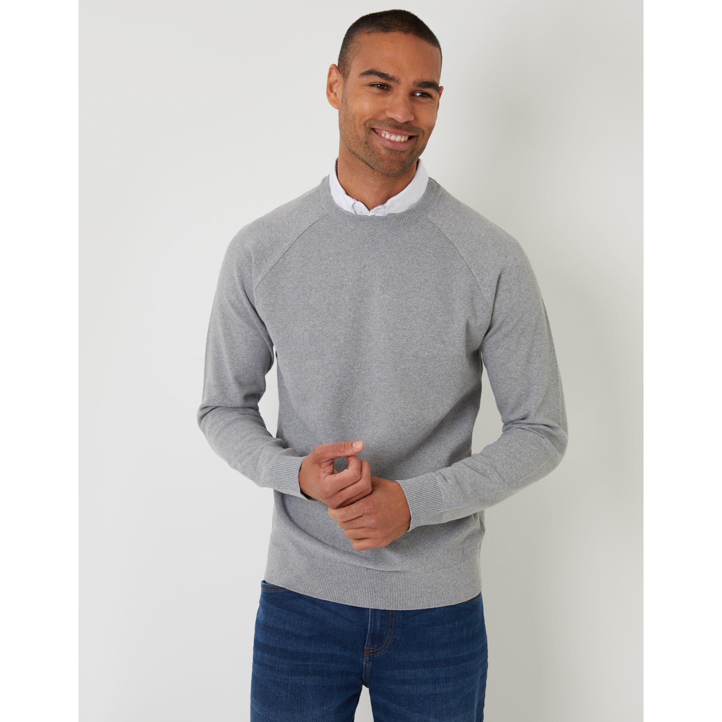 Grey Marl - Threadbare - Men's TB Carson Crew Neck Jumper - 1