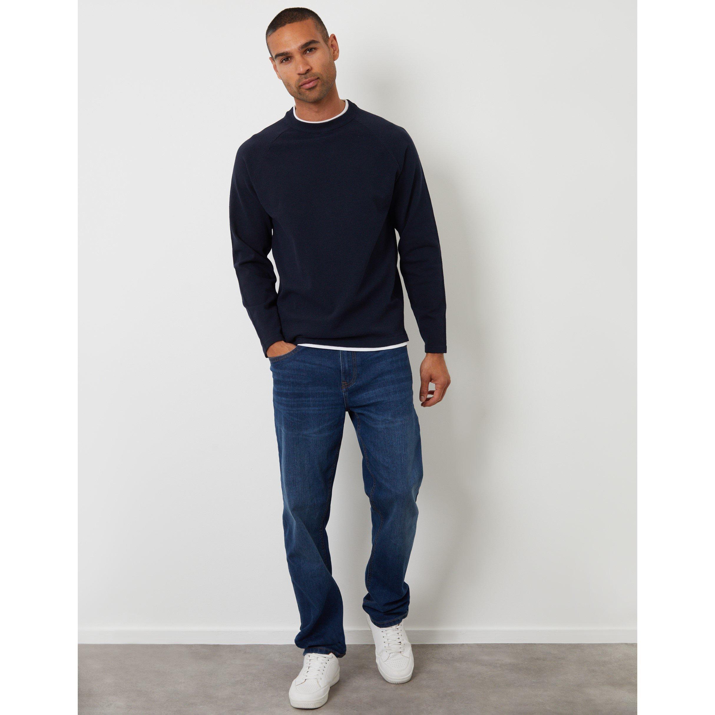 Marineblau - Threadbare - Trainmer Jumper Sn62 - 2