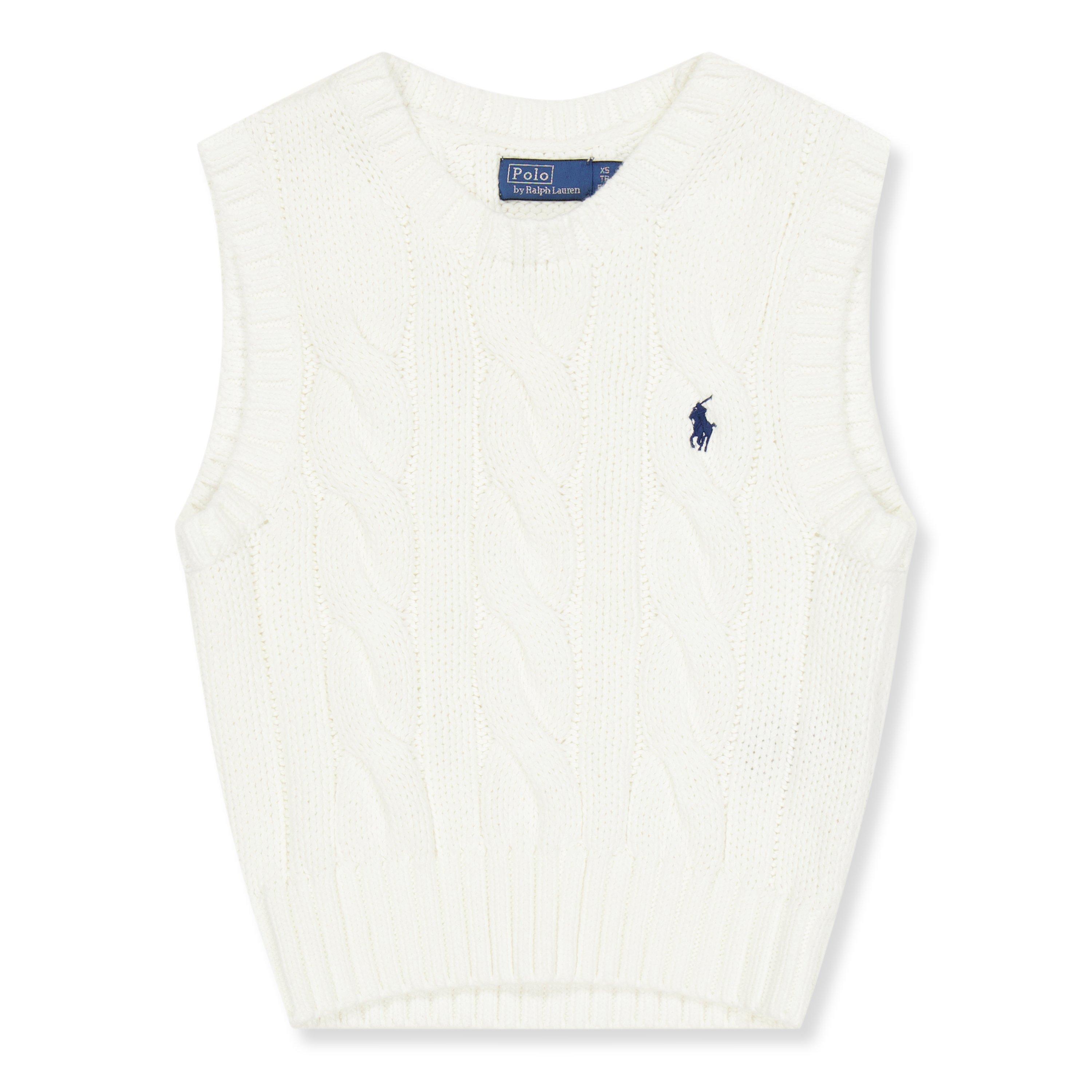 Polo Ralph Lauren Polo Cable Knit Ld61 - WHITE - Size 8 (XS)