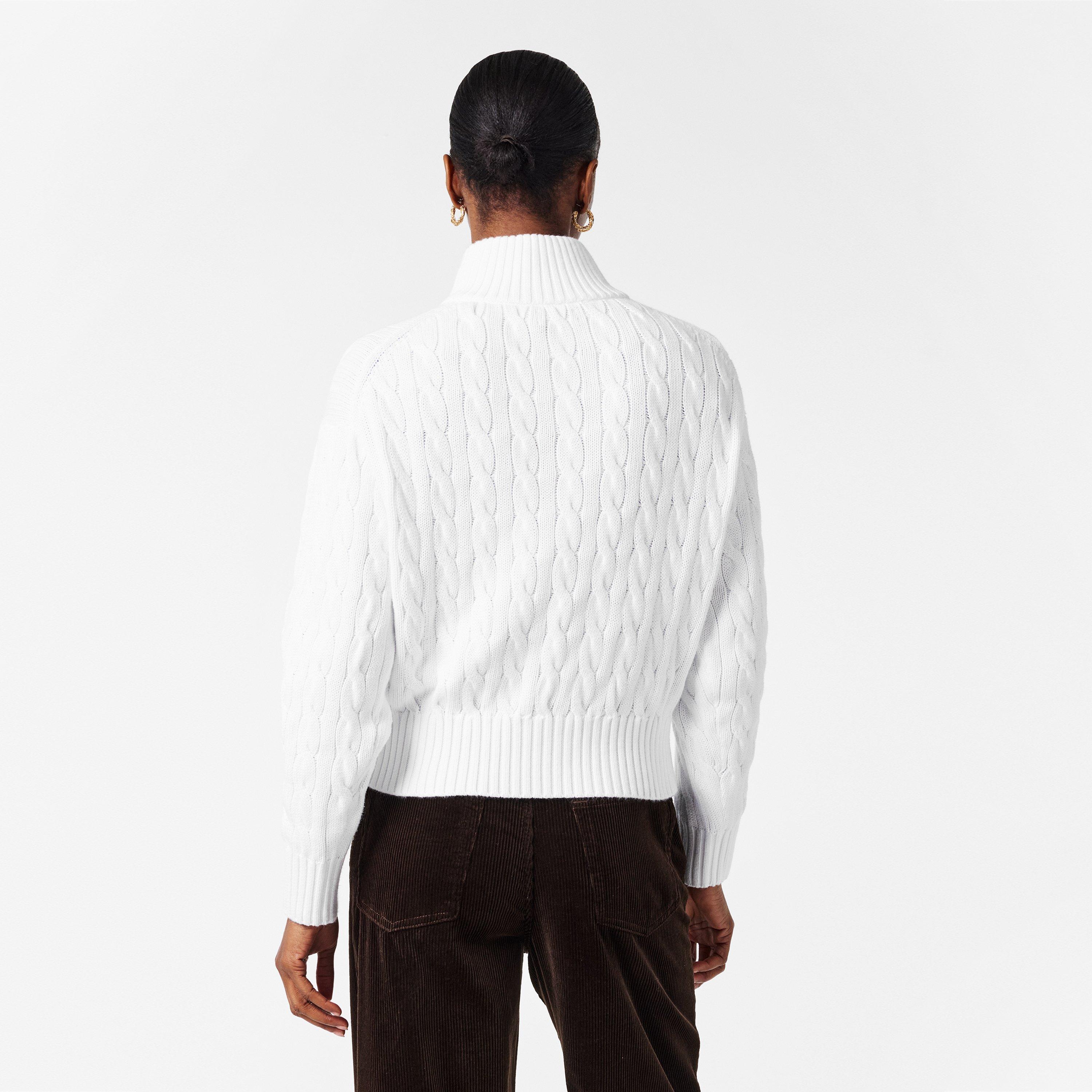 Polo Ralph Lauren Women's Cable 1/4 Zip Knitted Top | Cruise Fashion