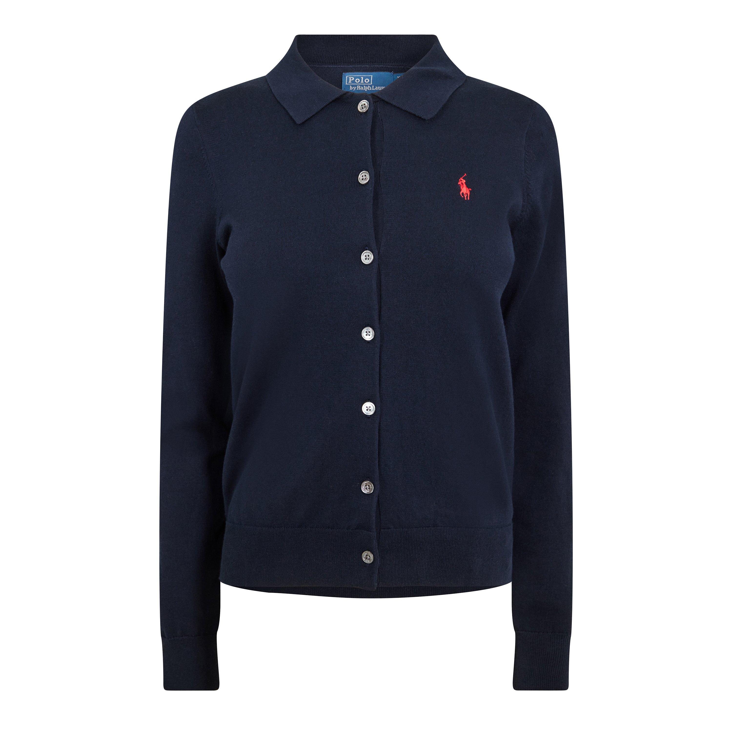 HUNTER NAVY - Polo Ralph Lauren - Polo Pima Cardigan Ld61 - 1