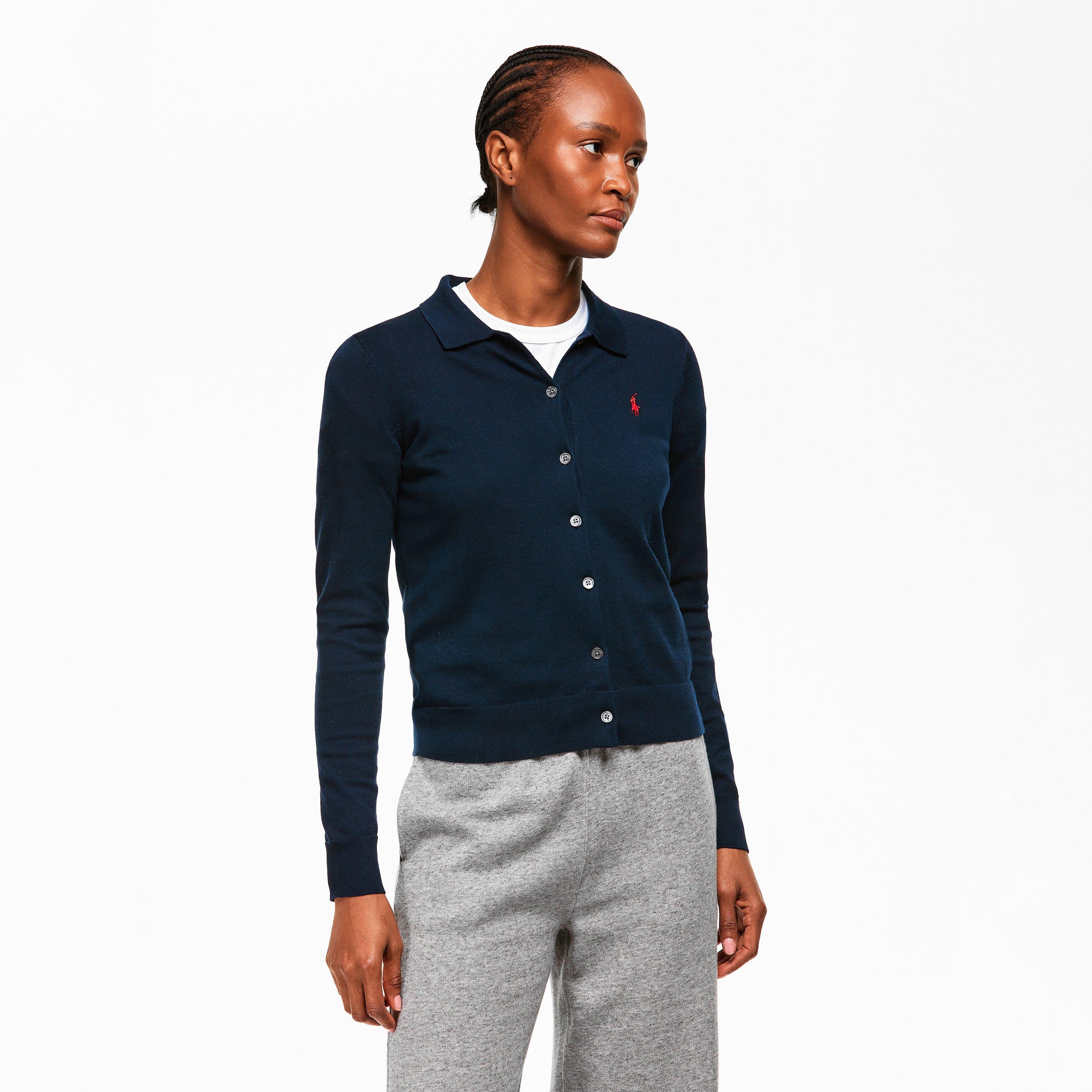 HUNTER NAVY - Polo Ralph Lauren - Polo Pima Cardigan Ld61 - 3