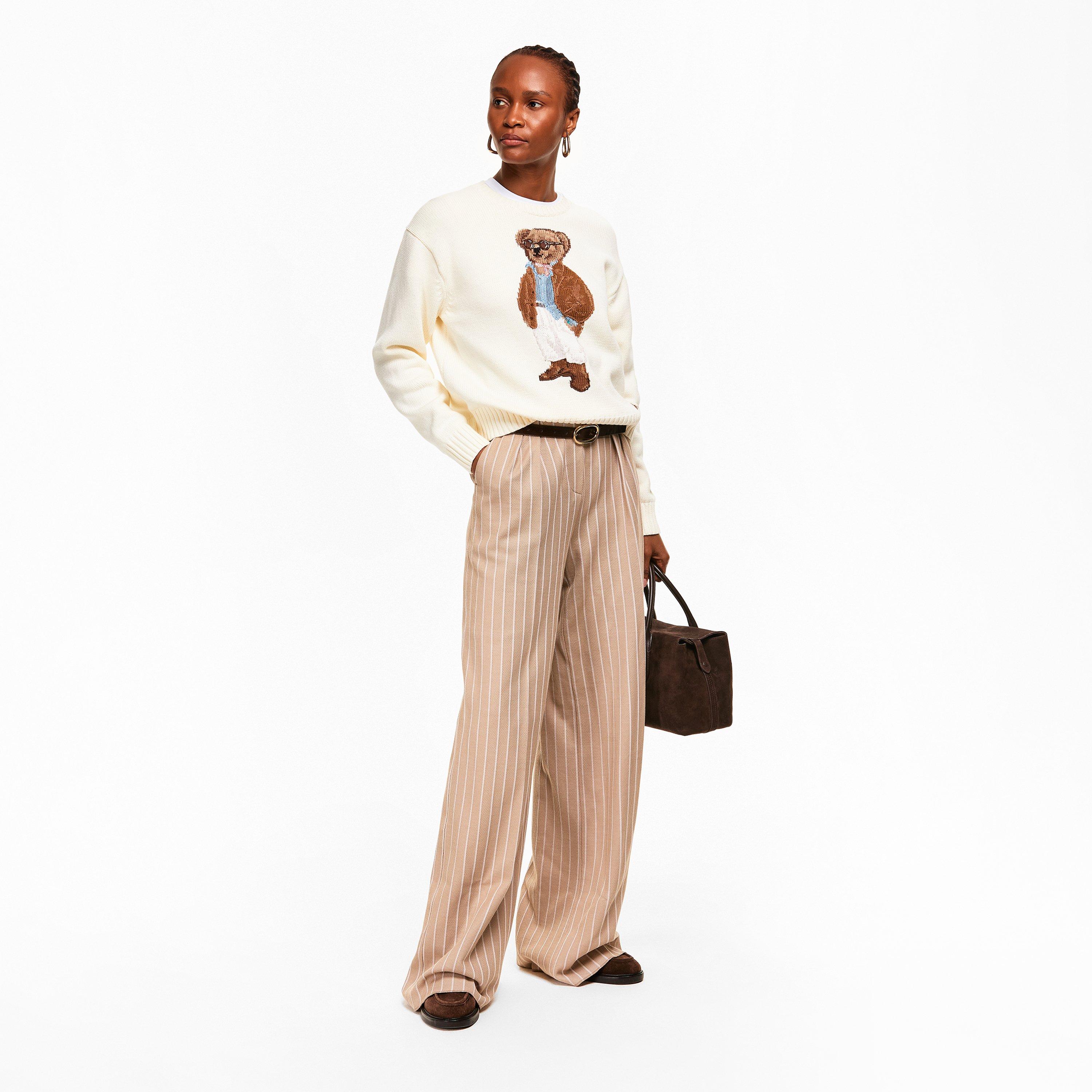 PARCHMENT CREAM - Polo Ralph Lauren - Women's Bear Crew Neck Jumper - 6