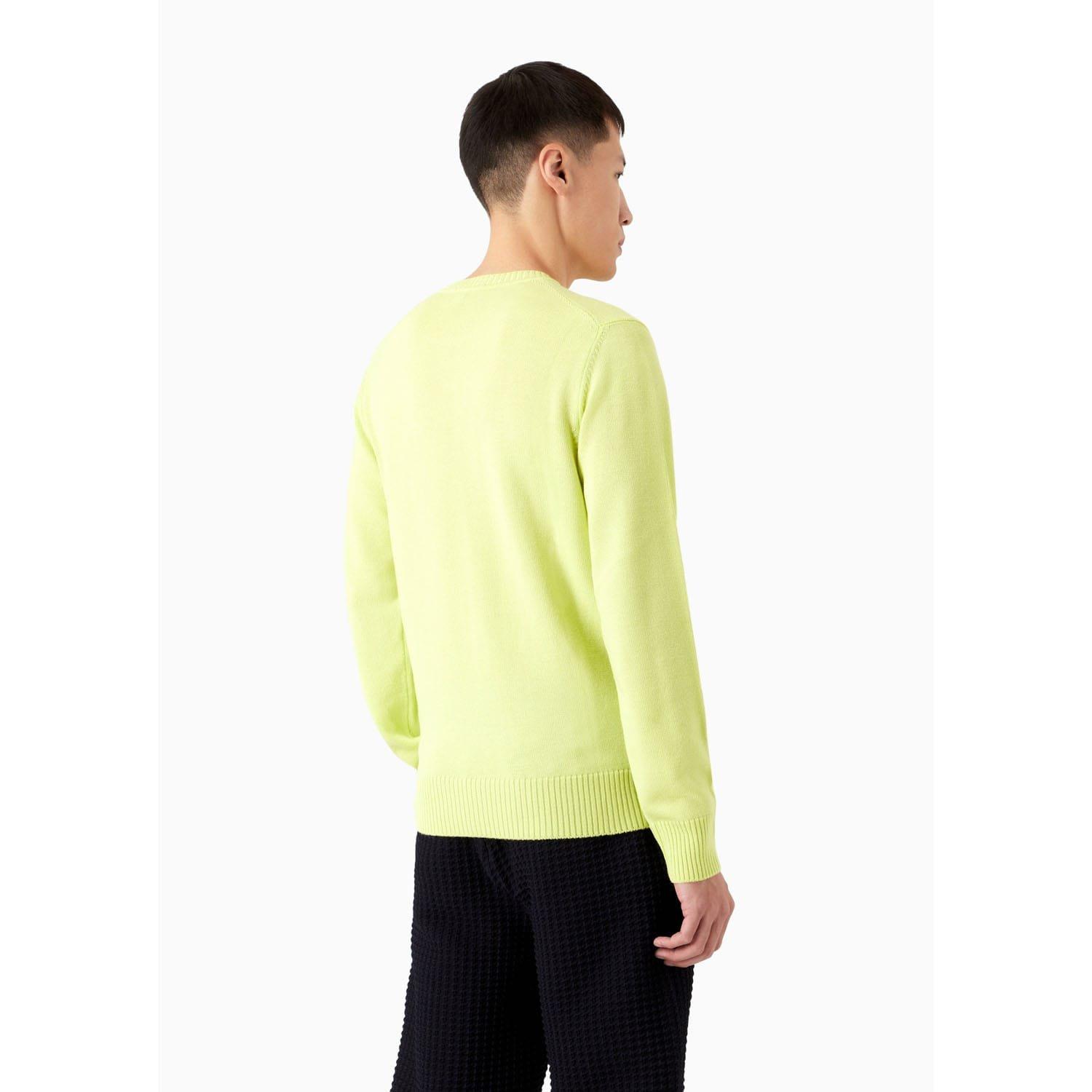 Lime - Emporio Armani - Virgin Wool Regular Fit Jumper - 2