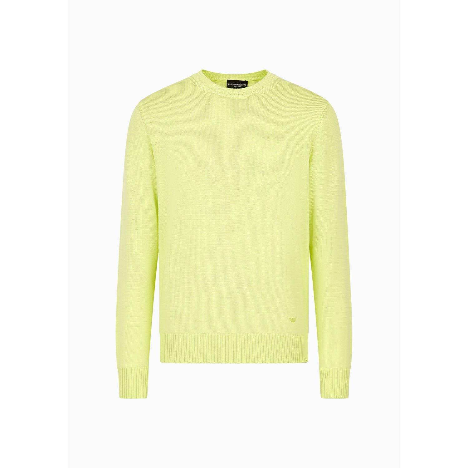 Lime - Emporio Armani - Virgin Wool Regular Fit Jumper - 3