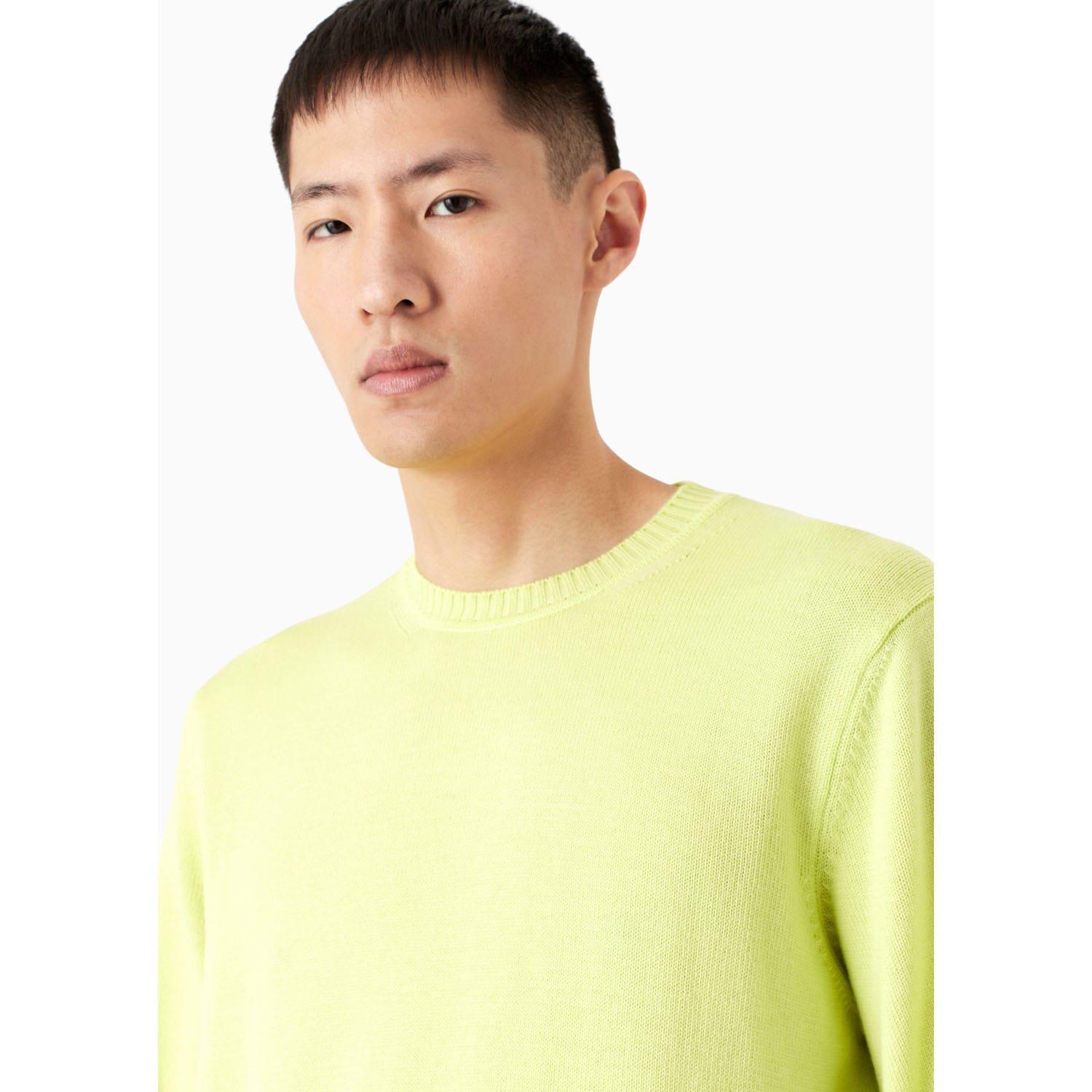 Lime - Emporio Armani - Virgin Wool Regular Fit Jumper - 5