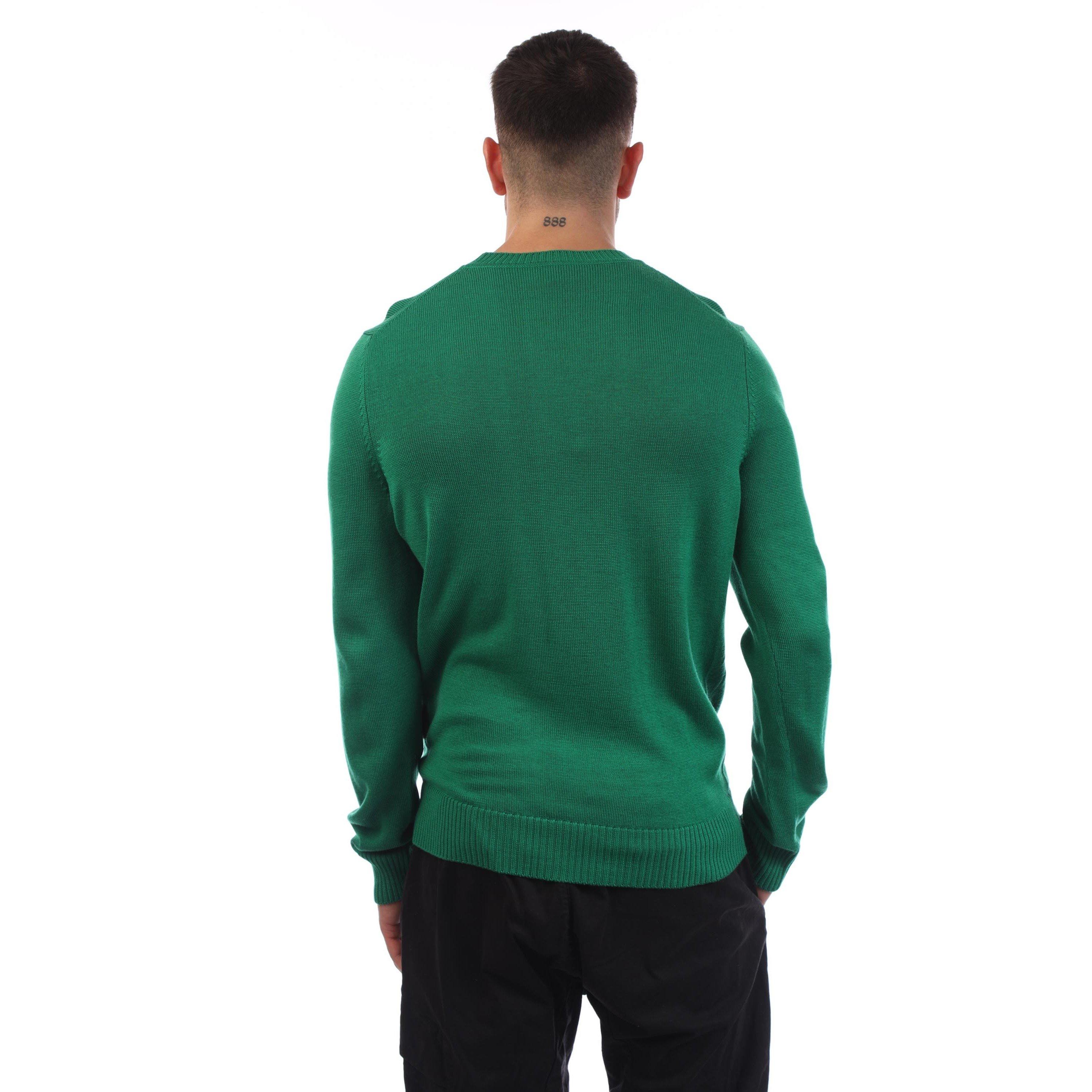 Green - Emporio Armani - Virgin Wool Regular Fit Jumper - 2