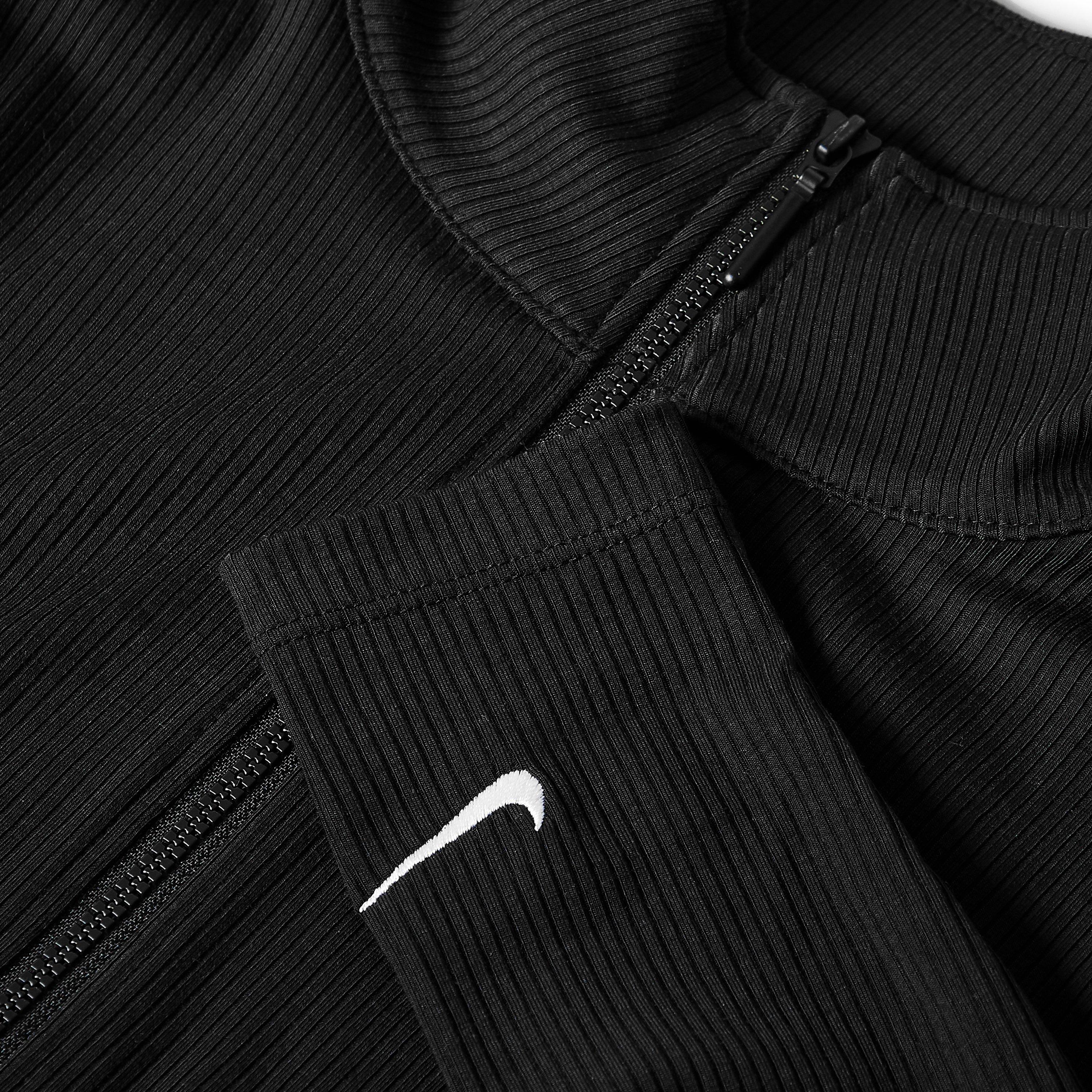 Black - Nike - Women's Quarter Zip Knitted Top - 3