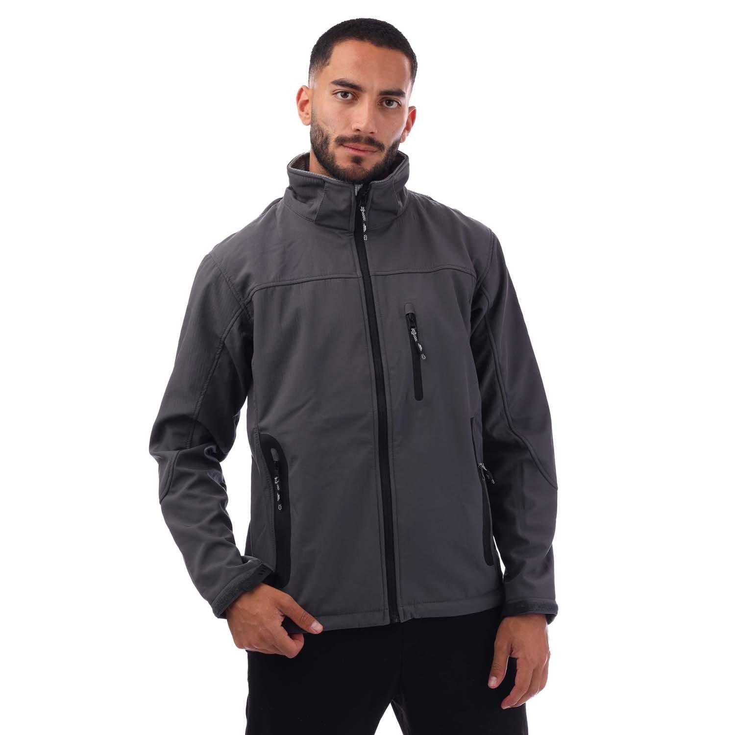 Grey - Trespass - Gear Softshell Jacket - 1